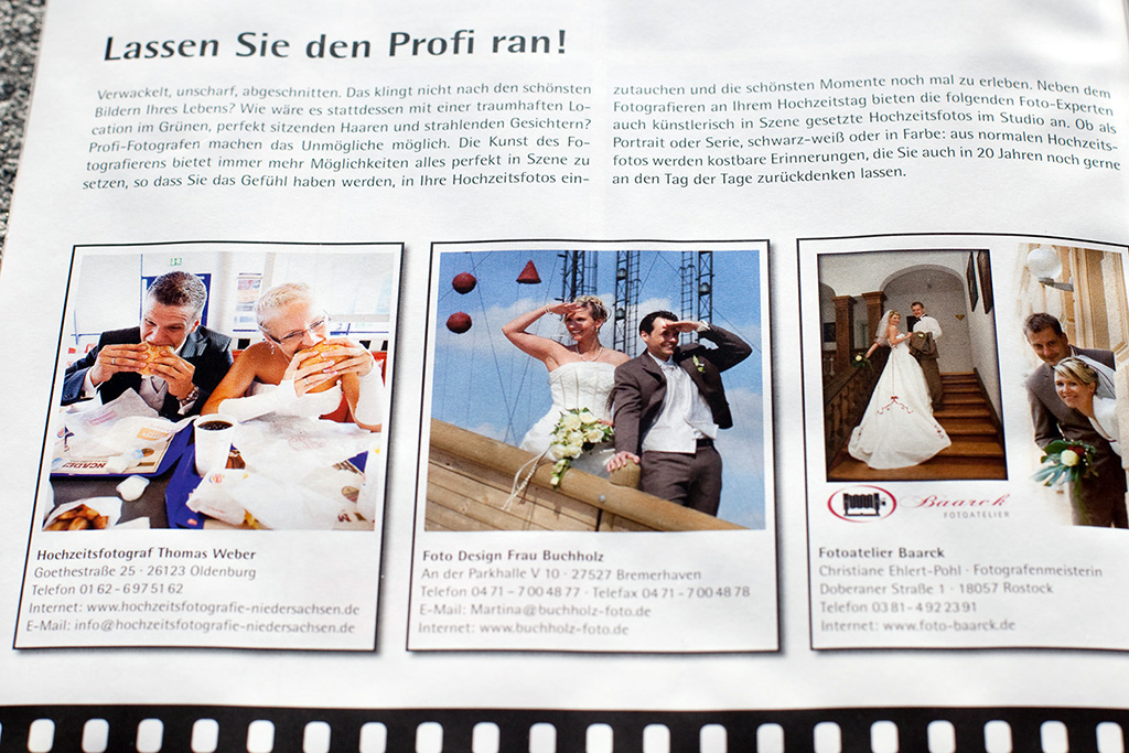 Hochzeitsfotograf Oldenburg: Empfehlung vom Braut-Magazin als Profi für Hochzeitsfotos (4)