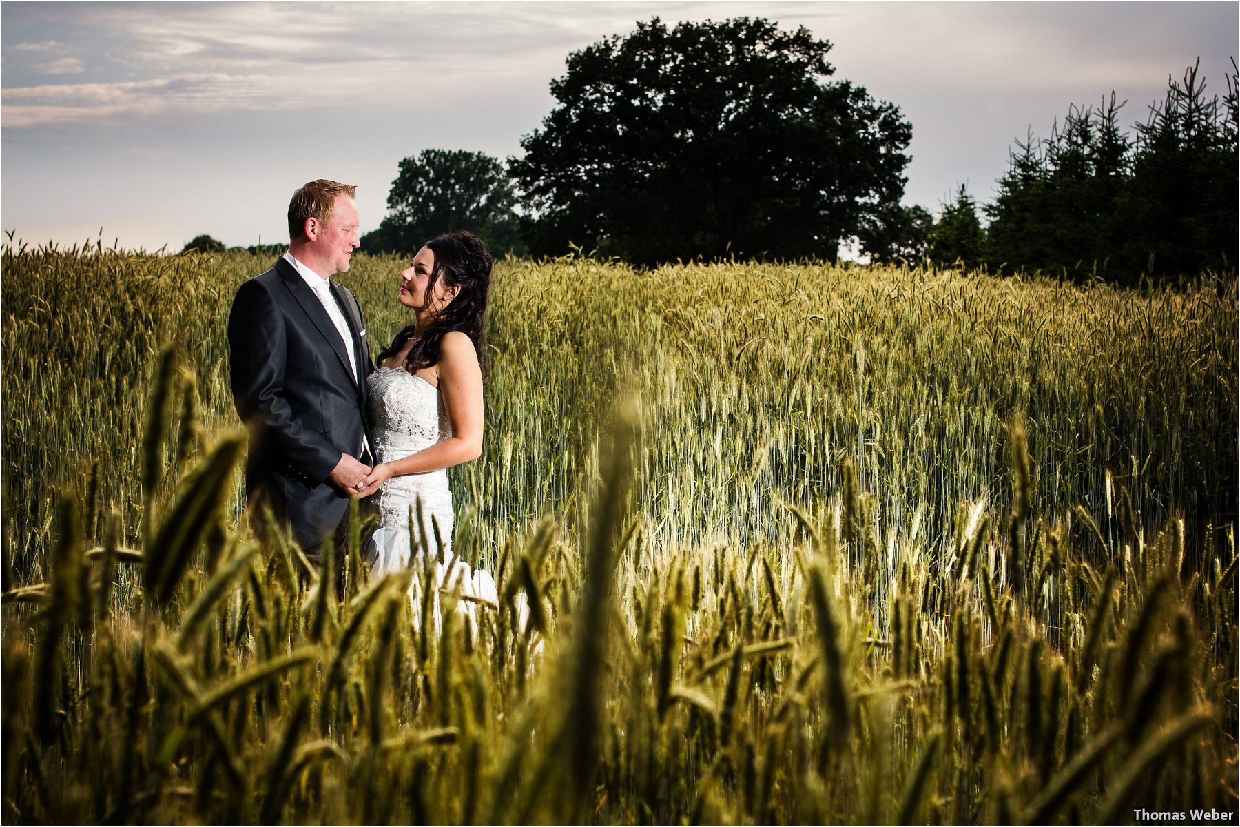 Hochzeitsfotograf Oldenburg: Hochzeitsportraits bei einem After Wedding Shooting am Nordsee-Strand von Dangast/Varel bei Sonnenuntergang (1)