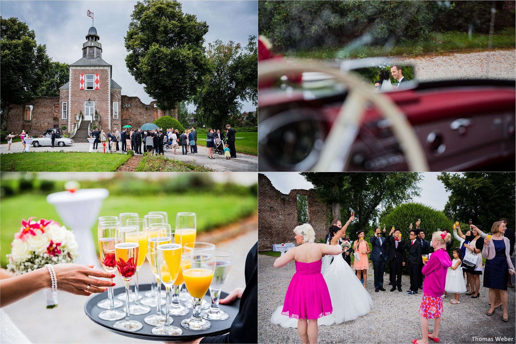 Hochzeitsfotograf Thomas Weber für eine freie Trauung und Hochzeitsfeier in der Schlossruine Hertefeld in Weeze