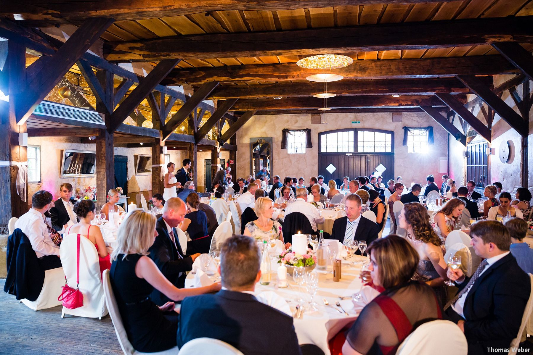 Saal für die Hochzeitsfeier auf dem Gut Horn in Gristede