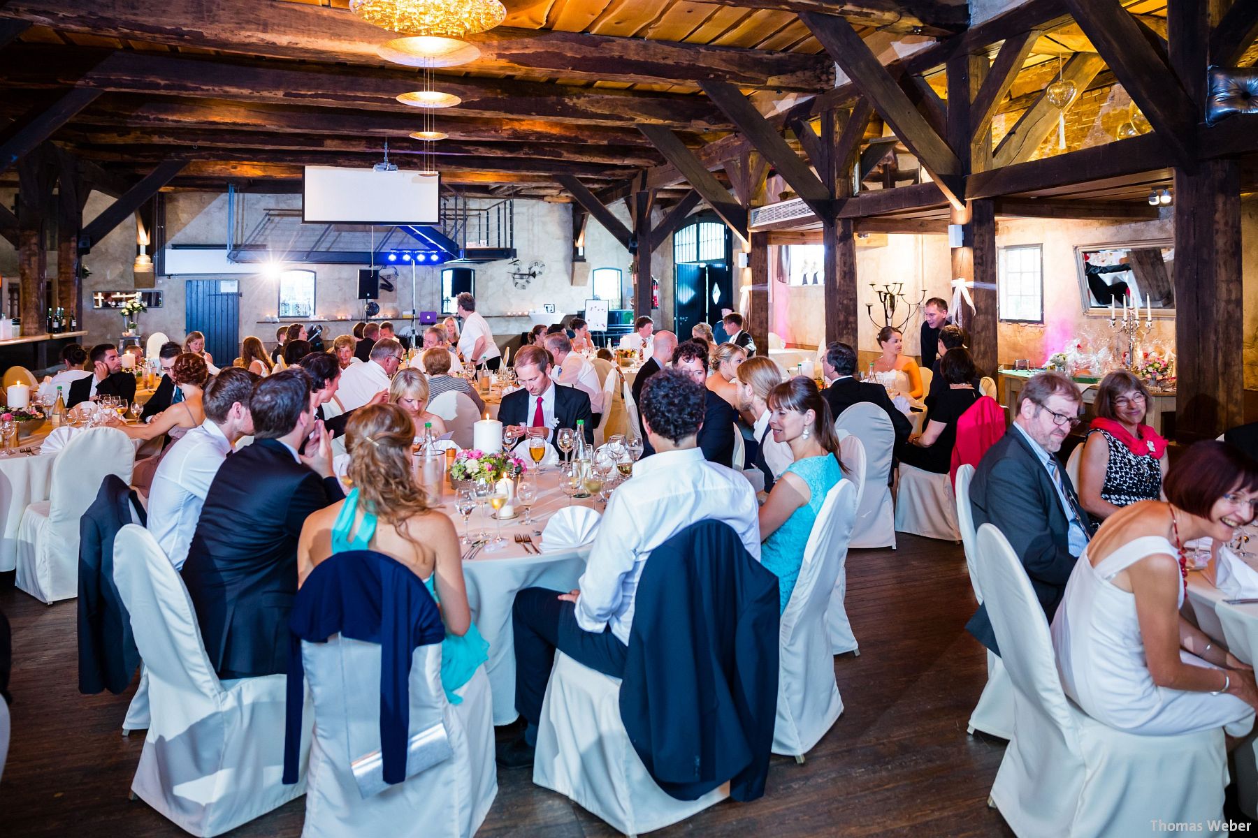 Saal für die Hochzeitsfeier auf dem Gut Horn in Gristede