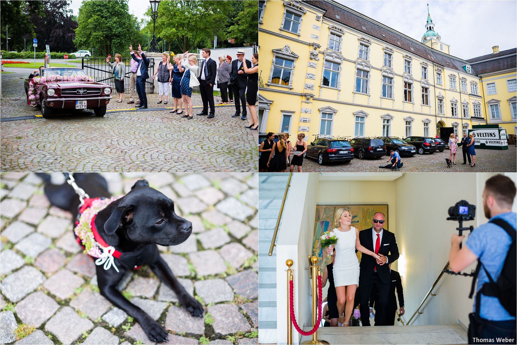 Hochzeitsfotograf Thomas Weber aus Oldenburg: Hochzeitsreportage und Hochzeitsfotos der standesamtlichen Trauung im Schloss Oldenburg, kirchlichen Hochzeit in der Lambertikirche Oldenburg und Hochzeitsfeier auf dem Gut Horn Gristede