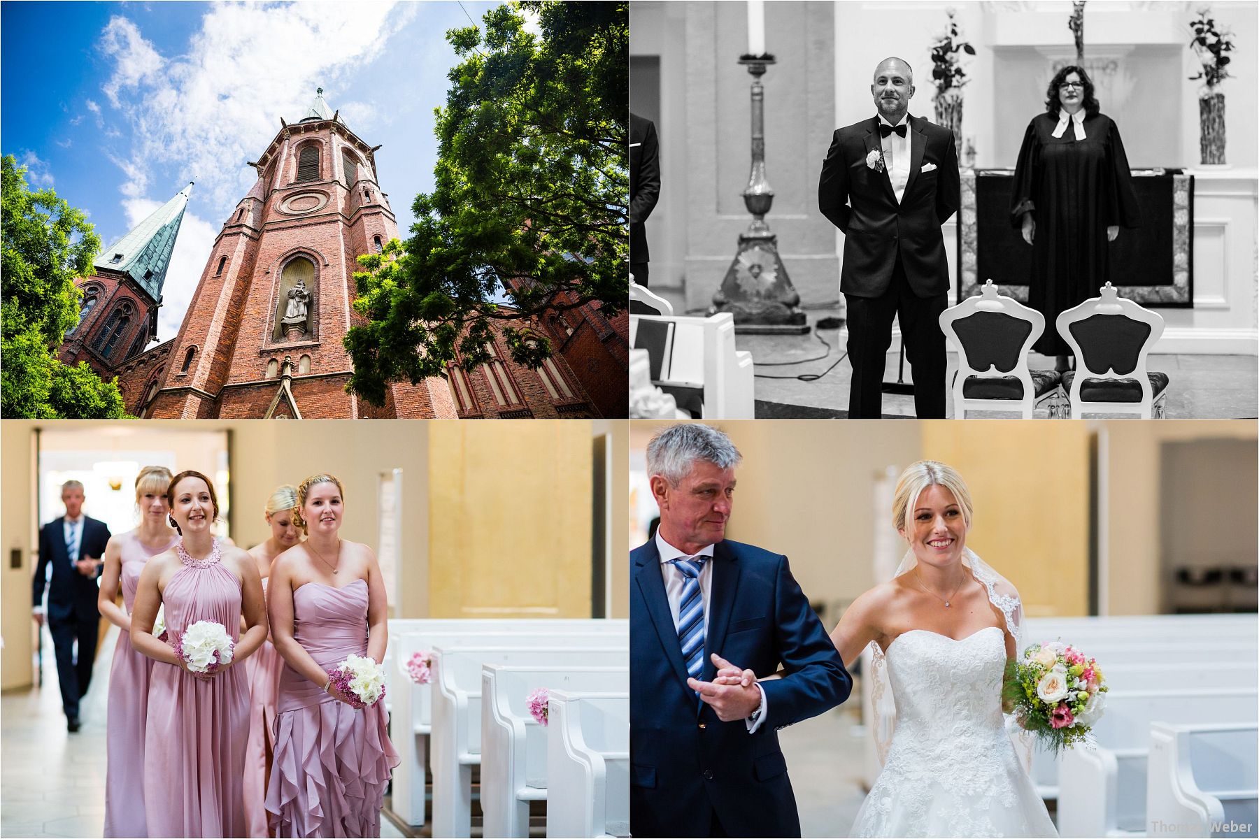 Hochzeitsfotograf Thomas Weber aus Oldenburg: Hochzeitsreportage und Hochzeitsfotos der standesamtlichen Trauung im Schloss Oldenburg, kirchlichen Hochzeit in der Lambertikirche Oldenburg und Hochzeitsfeier auf dem Gut Horn Gristede