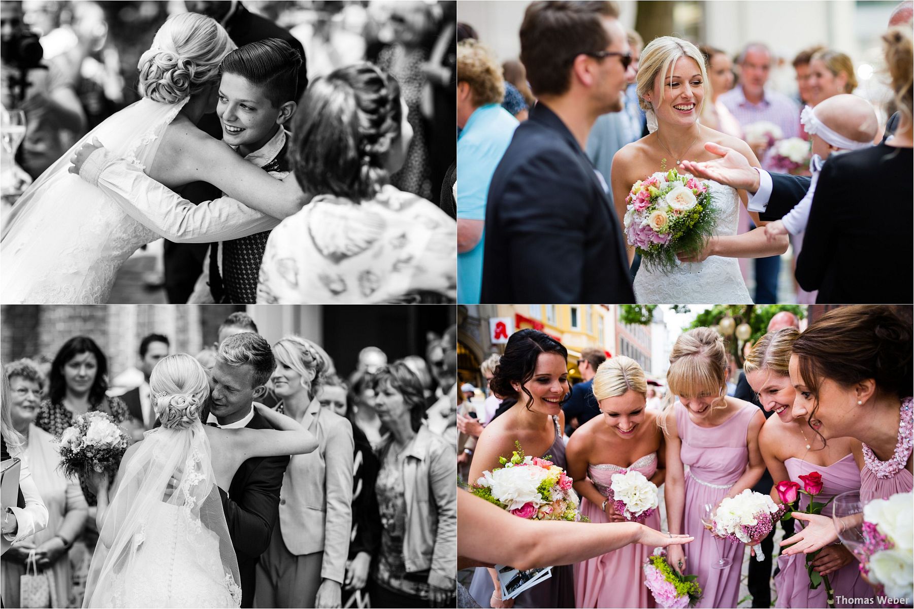 Hochzeitsfotograf Thomas Weber aus Oldenburg: Hochzeitsreportage und Hochzeitsfotos der standesamtlichen Trauung im Schloss Oldenburg, kirchlichen Hochzeit in der Lambertikirche Oldenburg und Hochzeitsfeier auf dem Gut Horn Gristede