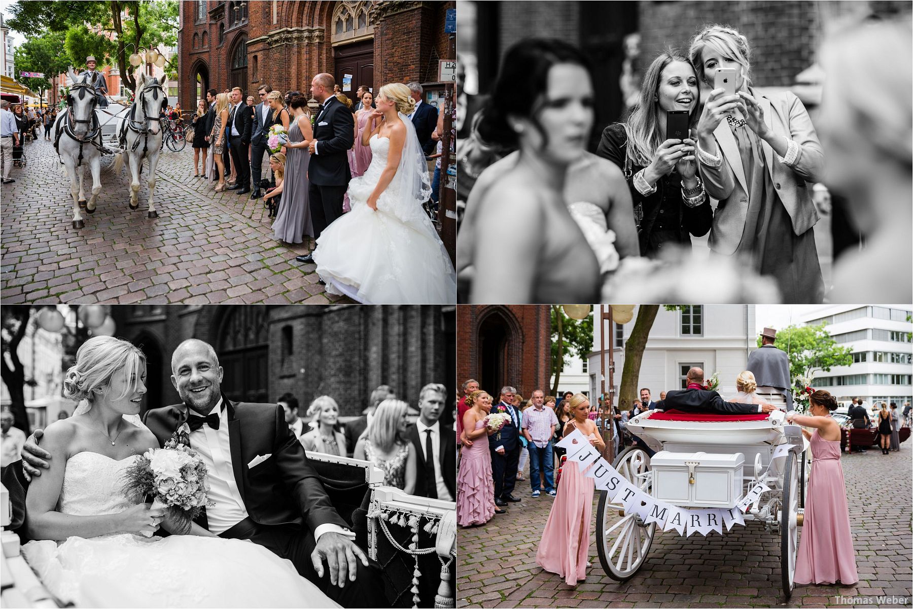 Hochzeitsfotograf Thomas Weber aus Oldenburg: Hochzeitsreportage und Hochzeitsfotos der standesamtlichen Trauung im Schloss Oldenburg, kirchlichen Hochzeit in der Lambertikirche Oldenburg und Hochzeitsfeier auf dem Gut Horn Gristede