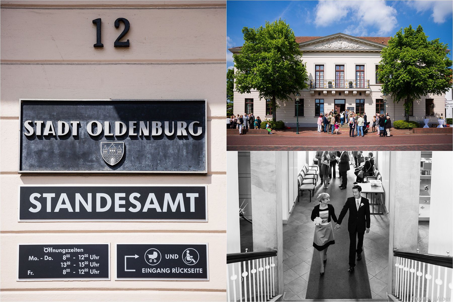 Hochzeit im Standesamt am Pferdemarkt in Oldenburg, Hochzeitsfotograf Oldenburg, Thomas Weber