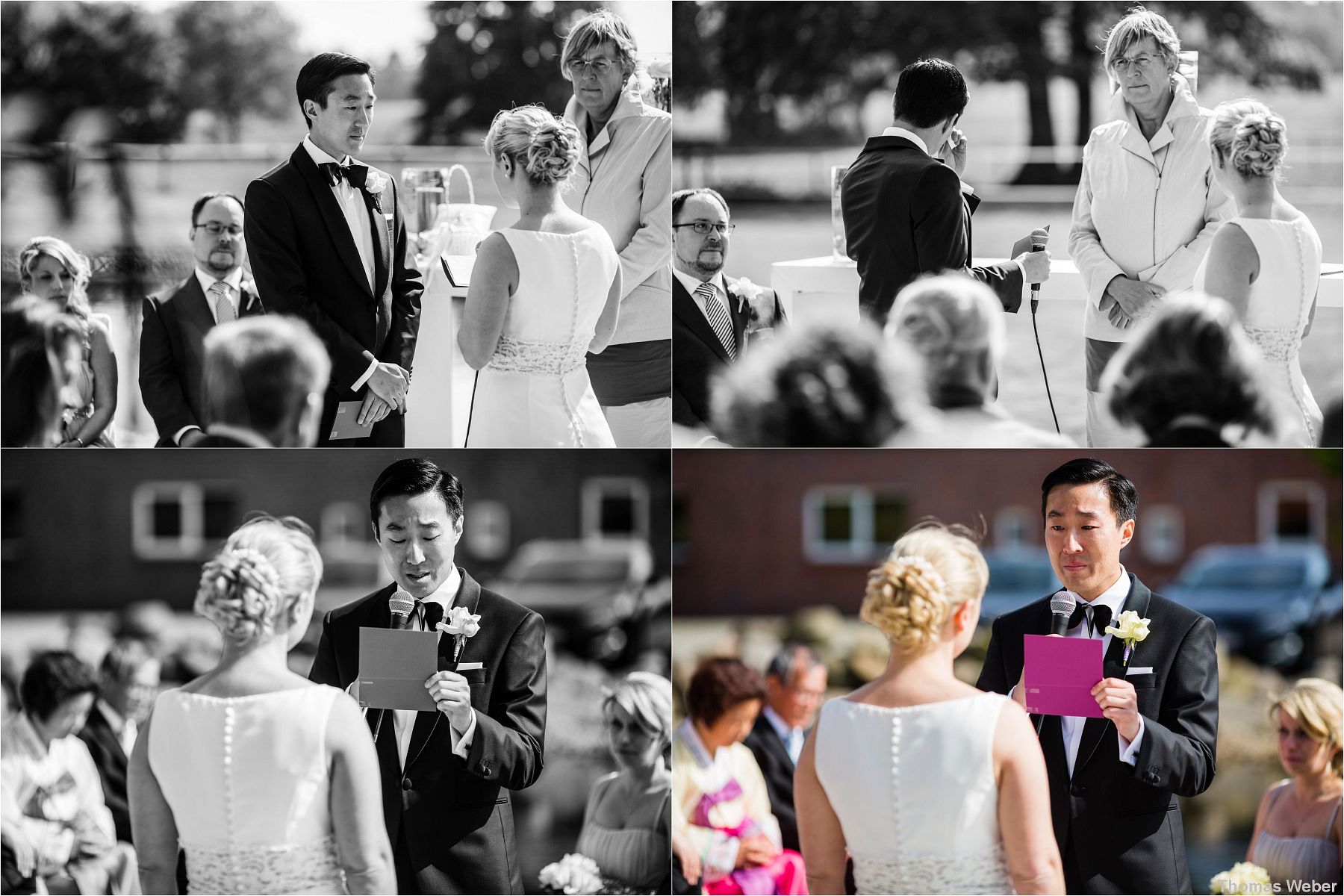 Hochzeit im Standesamt am Pferdemarkt in Oldenburg und freie Trauung in der Eventscheune St. Georg Rastede, Hochzeitsfotograf Oldenburg, Thomas Weber