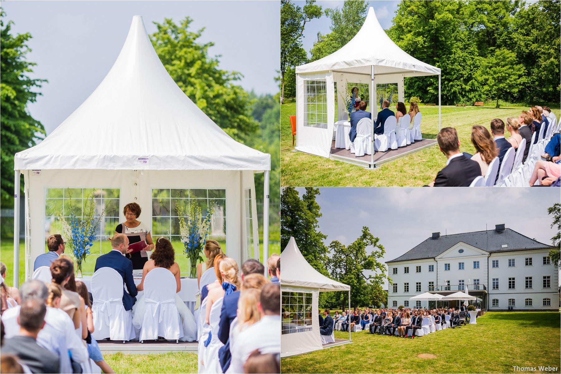 Hochzeitsfotograf Thomas Weber aus Oldenburg: Wunderschöne Hochzeit auf Schlossgut Groß Schwansee an der Ostsee