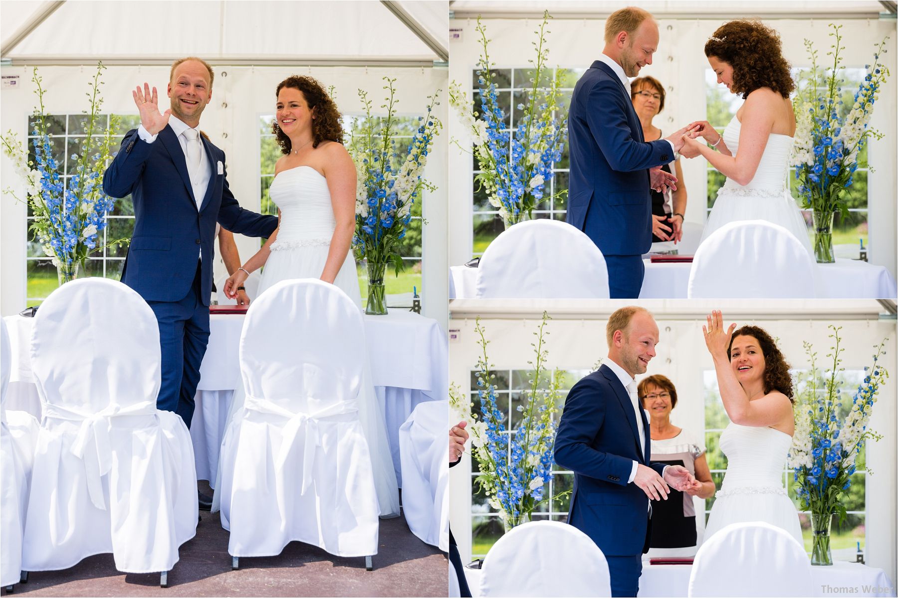 Hochzeitsfotograf Thomas Weber aus Oldenburg: Wunderschöne Hochzeit auf Schlossgut Groß Schwansee an der Ostsee