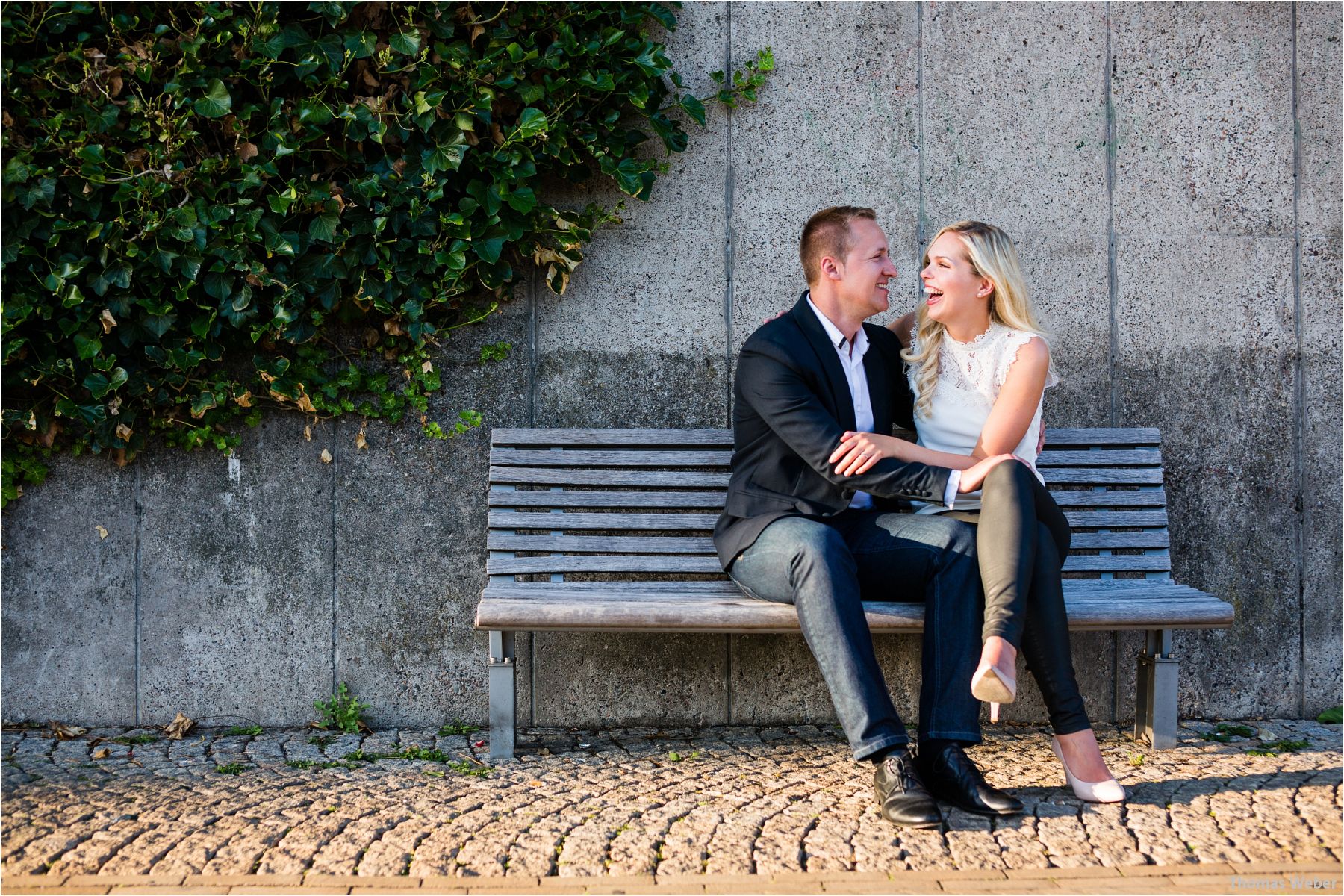 Hochzeitsfotograf Thomas Weber aus Oldenburg: Engagement-Fotos und Paarfotos eines angehenden Hochzeitspaares