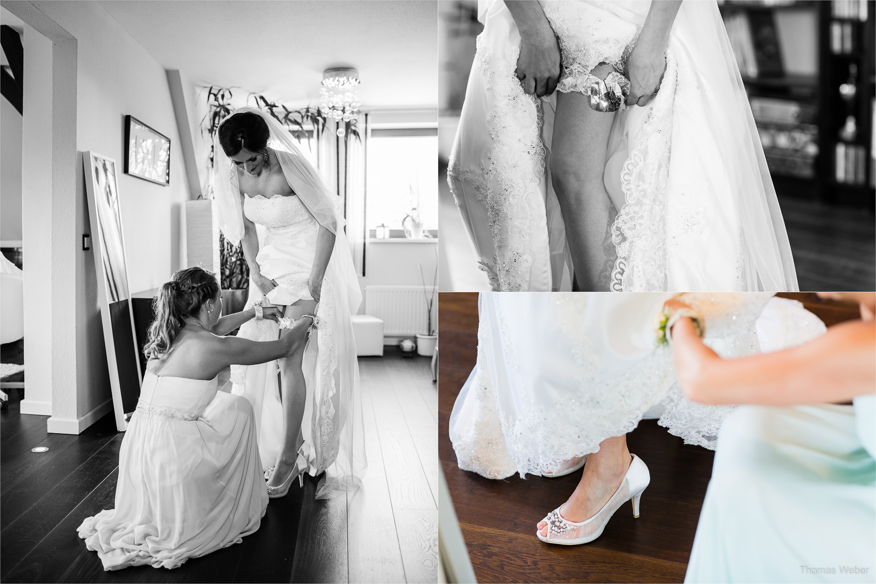 Hochzeit auf dem Gut Sandheide und Hochzeitsfeier in der Eventscheune St. Georg in Rastede, Hochzeitsfotograf Thomas Weber aus Oldenburg