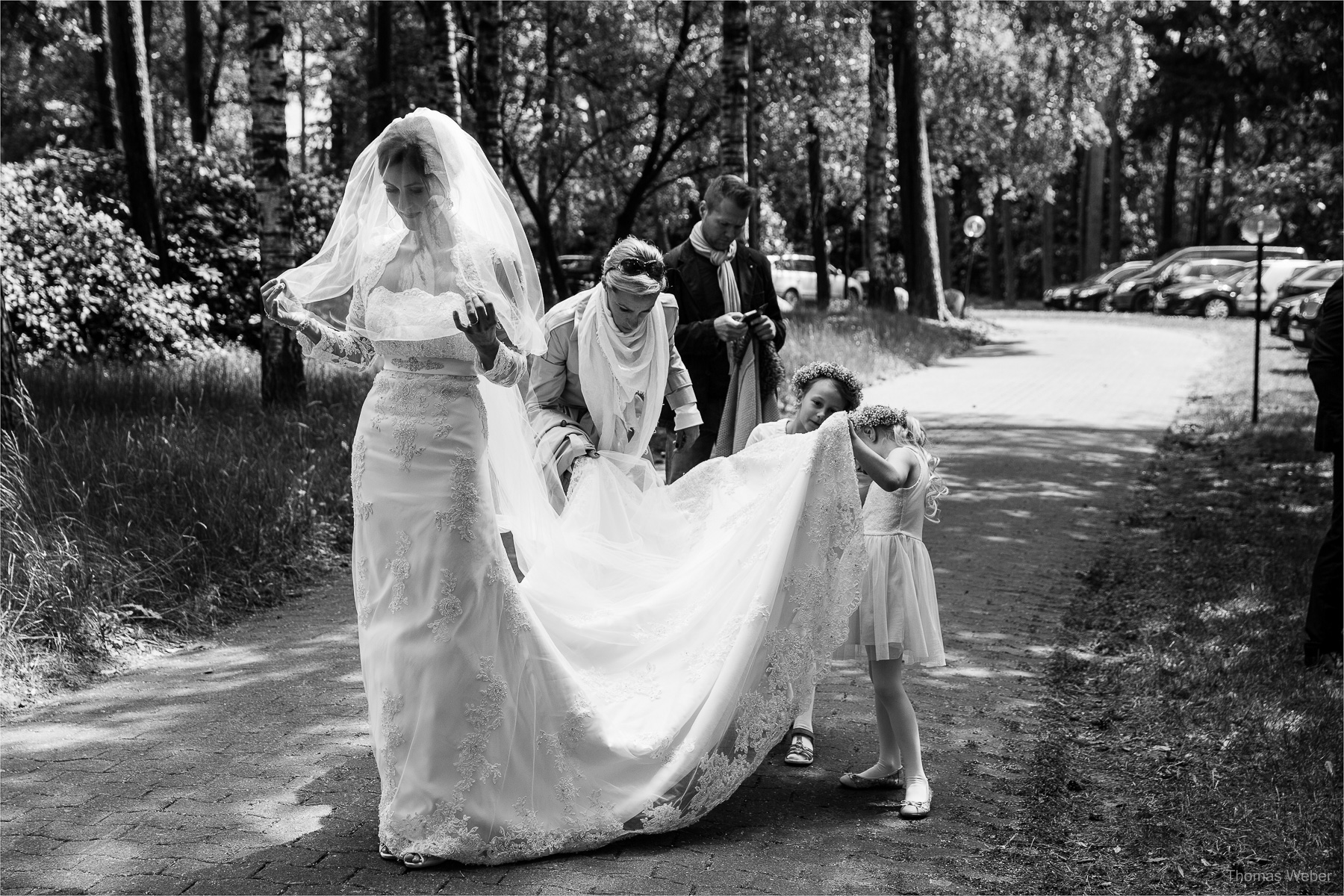 Hochzeit auf dem Gut Sandheide und Hochzeitsfeier in der Eventscheune St. Georg in Rastede, Hochzeitsfotograf Thomas Weber aus Oldenburg