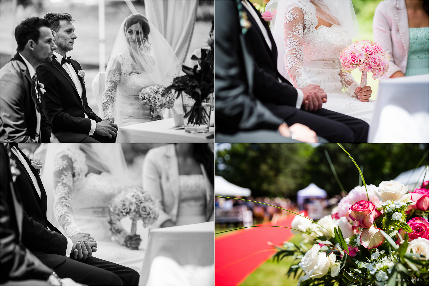 Hochzeit auf dem Gut Sandheide und Hochzeitsfeier in der Eventscheune St. Georg in Rastede, Hochzeitsfotograf Thomas Weber aus Oldenburg