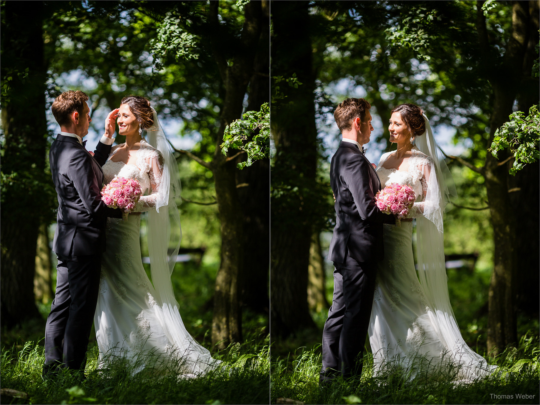 Hochzeit auf dem Gut Sandheide und Hochzeitsfeier in der Eventscheune St. Georg in Rastede, Hochzeitsfotograf Thomas Weber aus Oldenburg