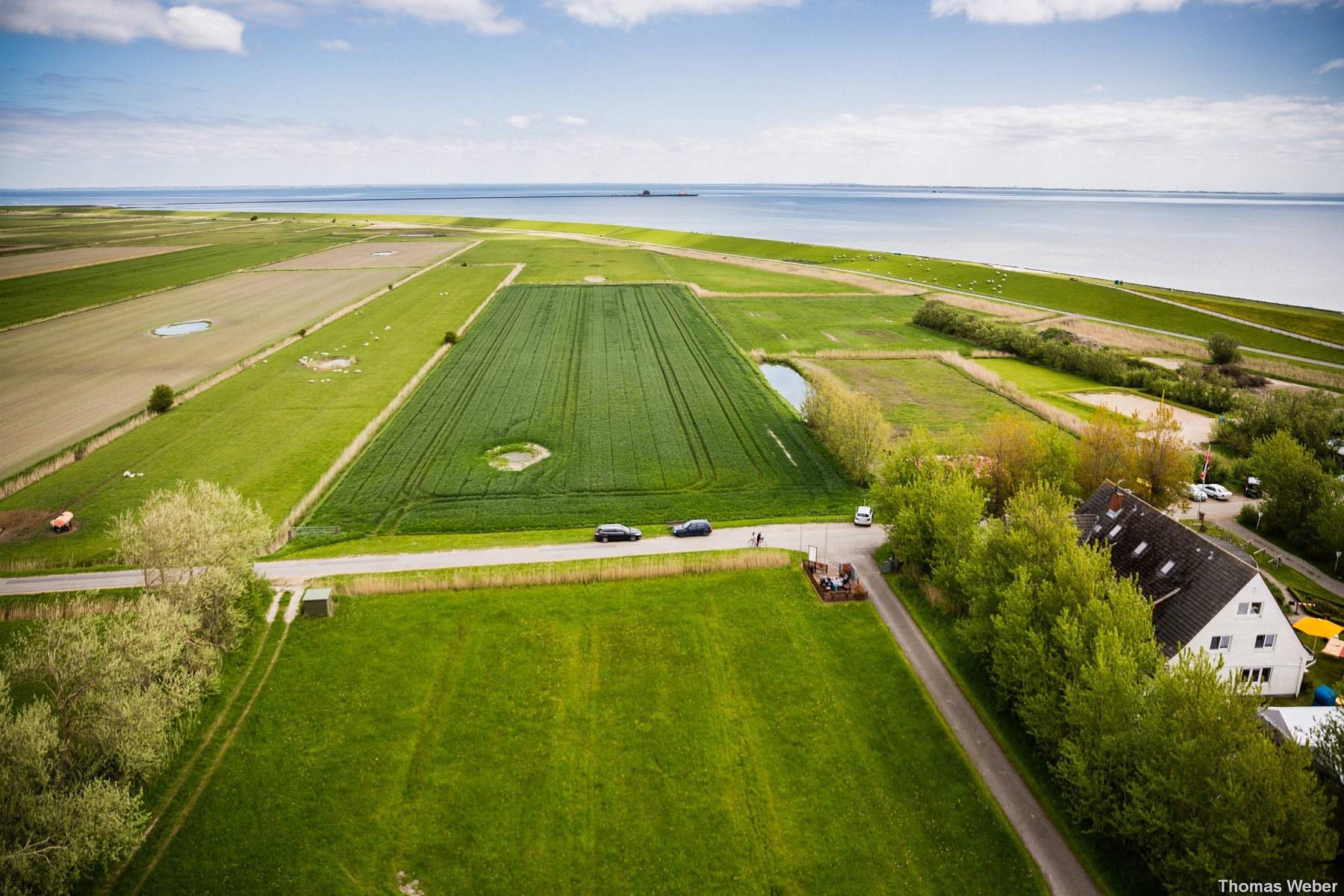 Standesamtliche Hochzeit auf dem Leuchtturm der Insel Pellworm, Hochzeitsfotograf Thomas Weber