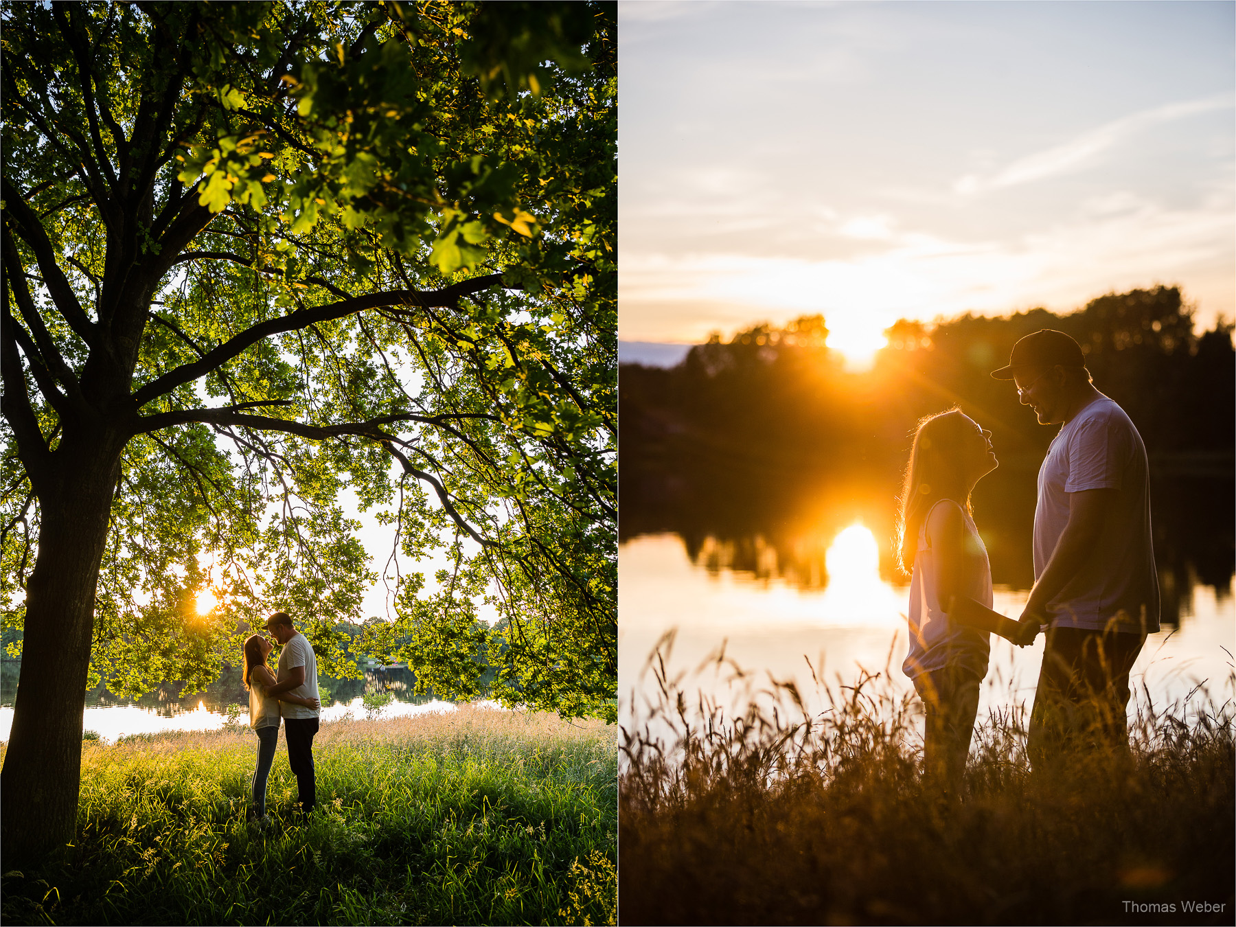 Paarfotos bei einem Engagement-Shooting vom Hochzeitsfotografen Thomas Weber aus Oldenburg