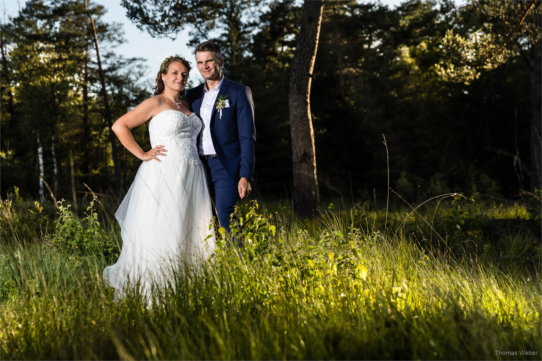 After Wedding Shooting in einer Moorlandschaft, Hochzeitsfotograf Thomas Weber aus Oldenburg