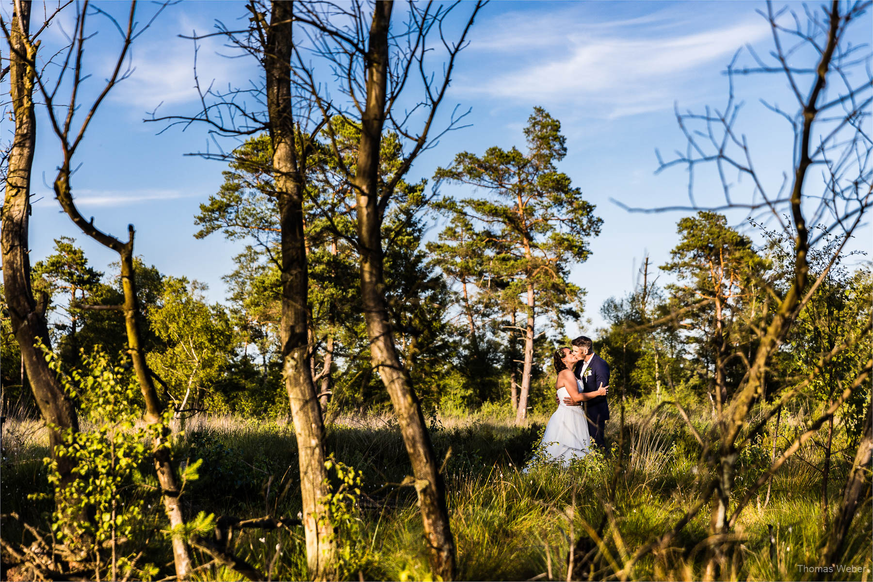 After Wedding Shooting in einer Moorlandschaft, Hochzeitsfotograf Thomas Weber aus Oldenburg