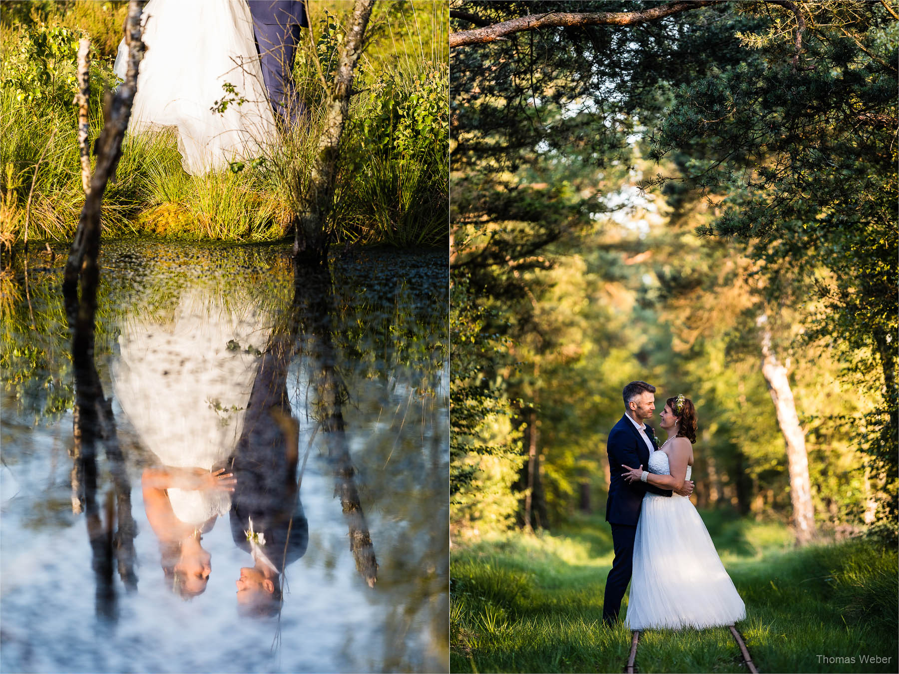 After Wedding Shooting in einer Moorlandschaft, Hochzeitsfotograf Thomas Weber aus Oldenburg