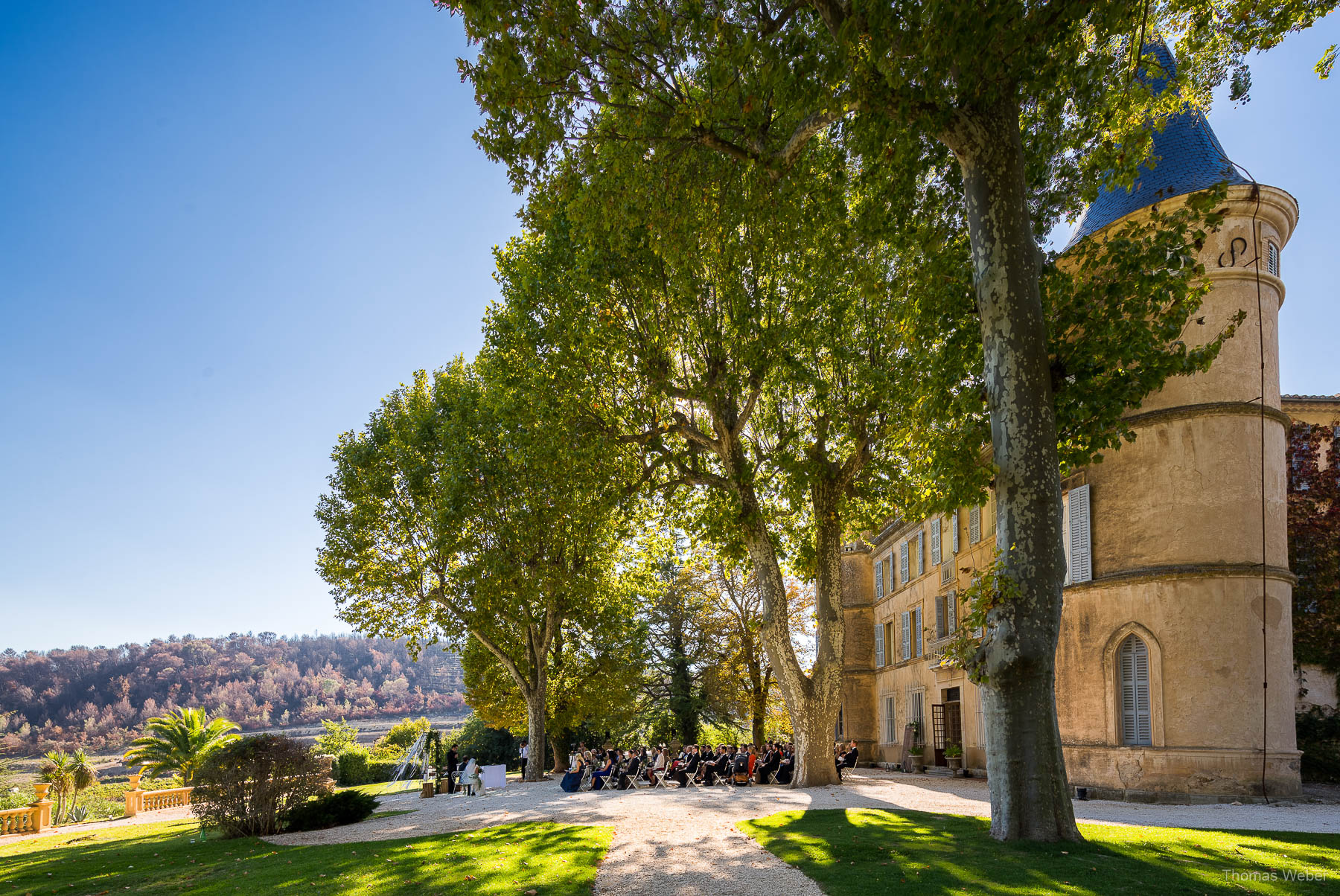 Hochzeitsfotograf auf einer Schlosshochzeit auf Château de Robernier in Südfrankreich nahe Saint-Tropez, Thomas Weber