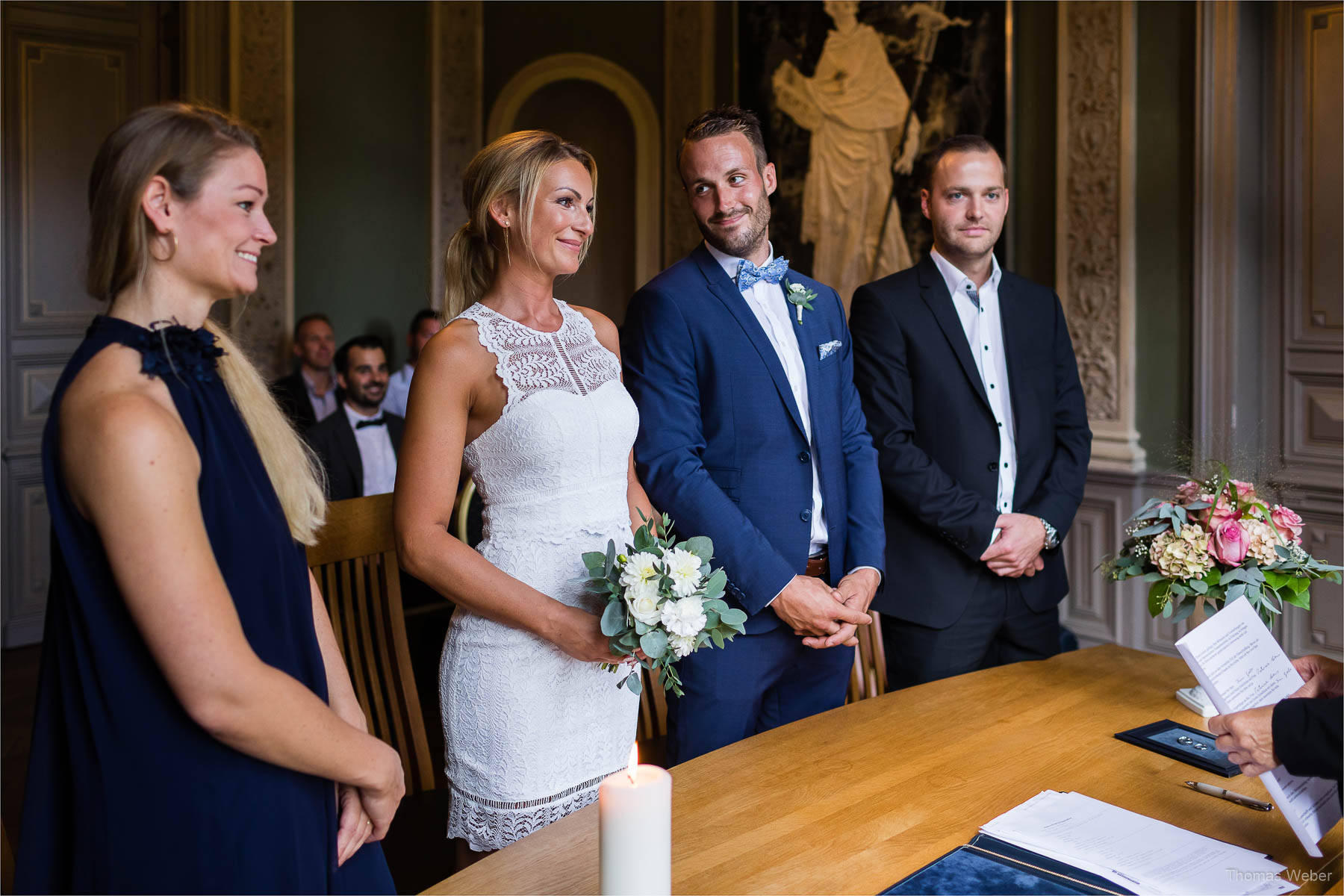 Standesamtliche Hochzeit im Palais Rastede, Hochzeitsfotograf Thomas Weber aus Oldenburg