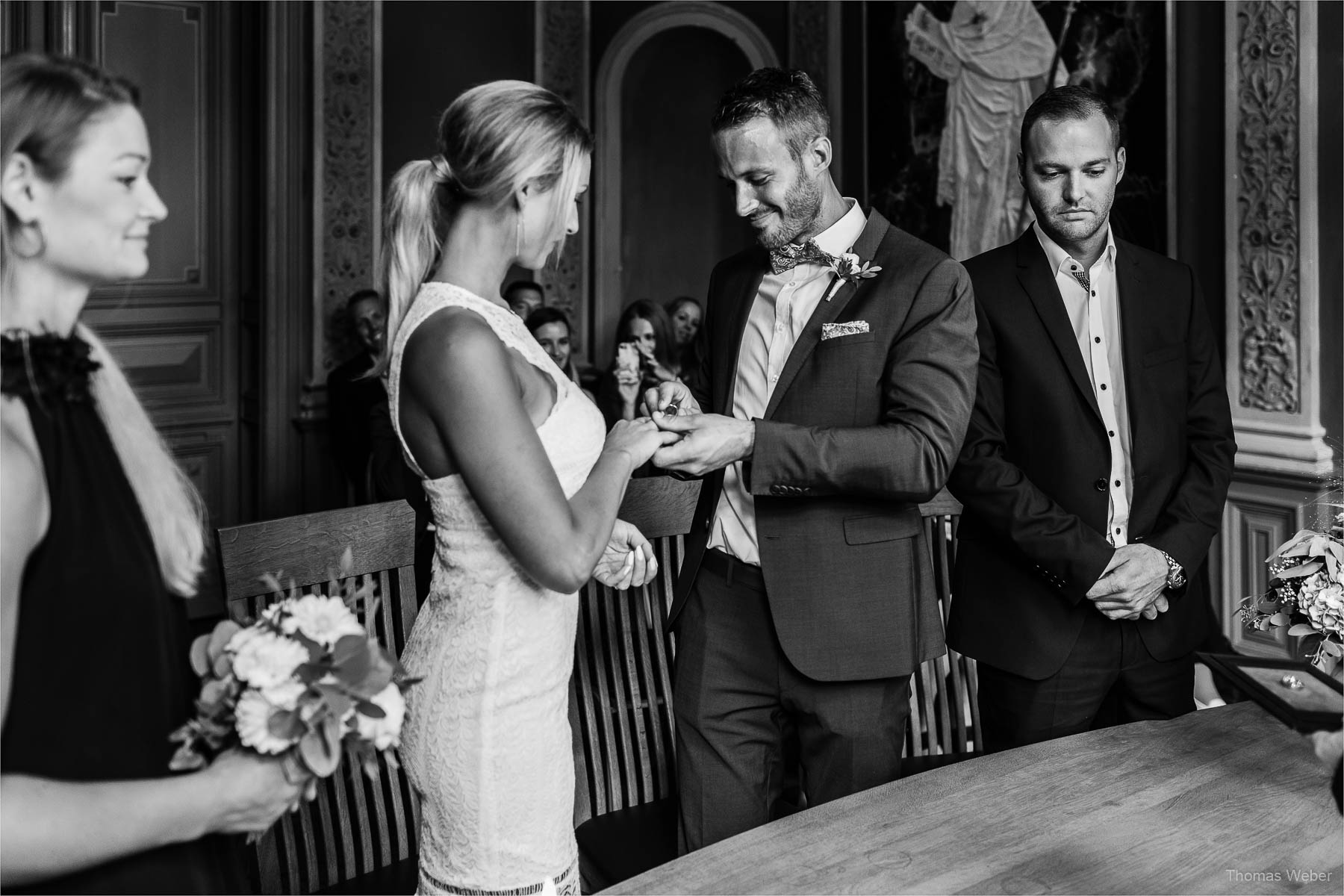 Standesamtliche Hochzeit im Palais Rastede, Hochzeitsfotograf Thomas Weber aus Oldenburg