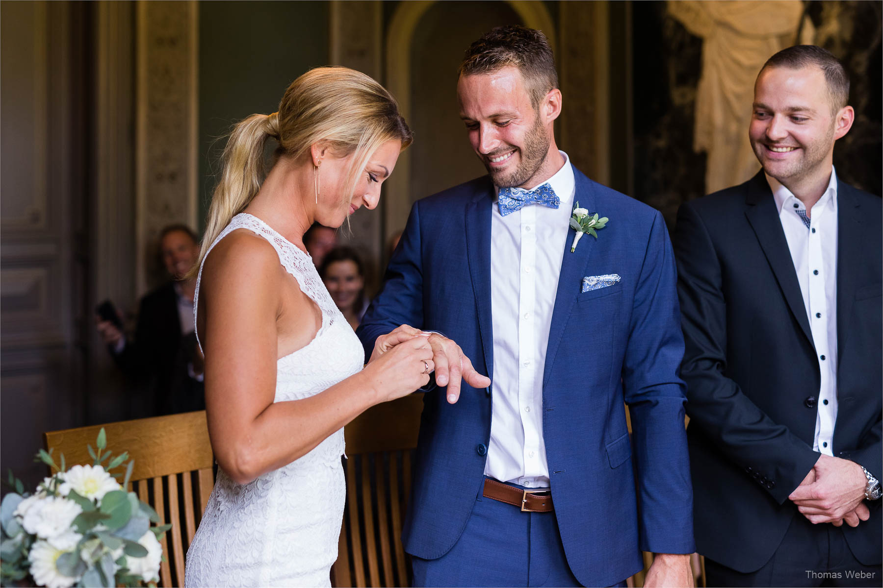 Standesamtliche Hochzeit im Palais Rastede, Hochzeitsfotograf Thomas Weber aus Oldenburg