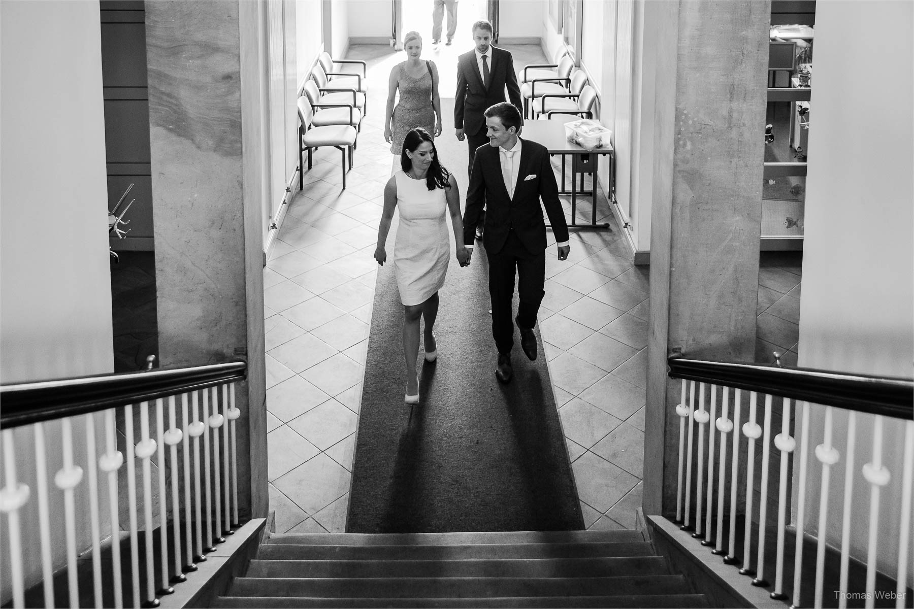 Standesamtliche Hochzeit im Standesamt am Pferdemarkt in Oldenburg, Hochzeitsfotograf Oldenburg, Thomas Weber