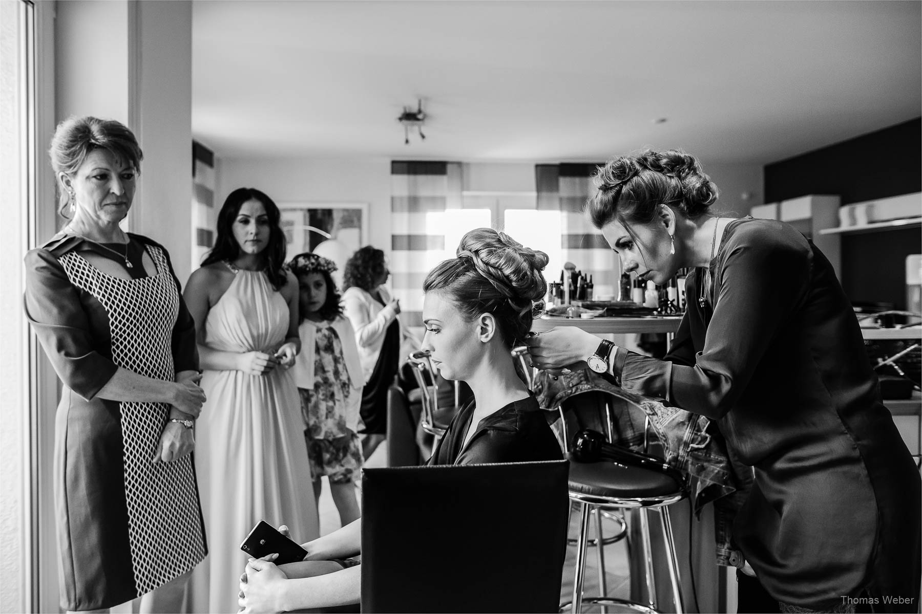 Ankleide vor der Hochzeit, Hochzeitsfotograf Oldenburg, Thomas Weber