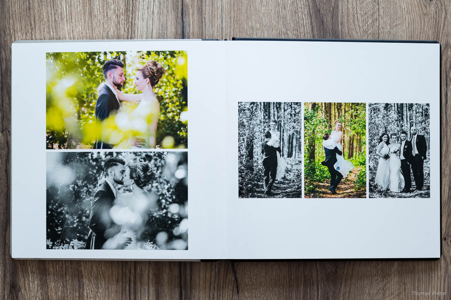 Handgefertigtes Hochzeitsalbum / Hochzeitsbuch, Hochzeitsfotograf Oldenburg, Thomas Weber