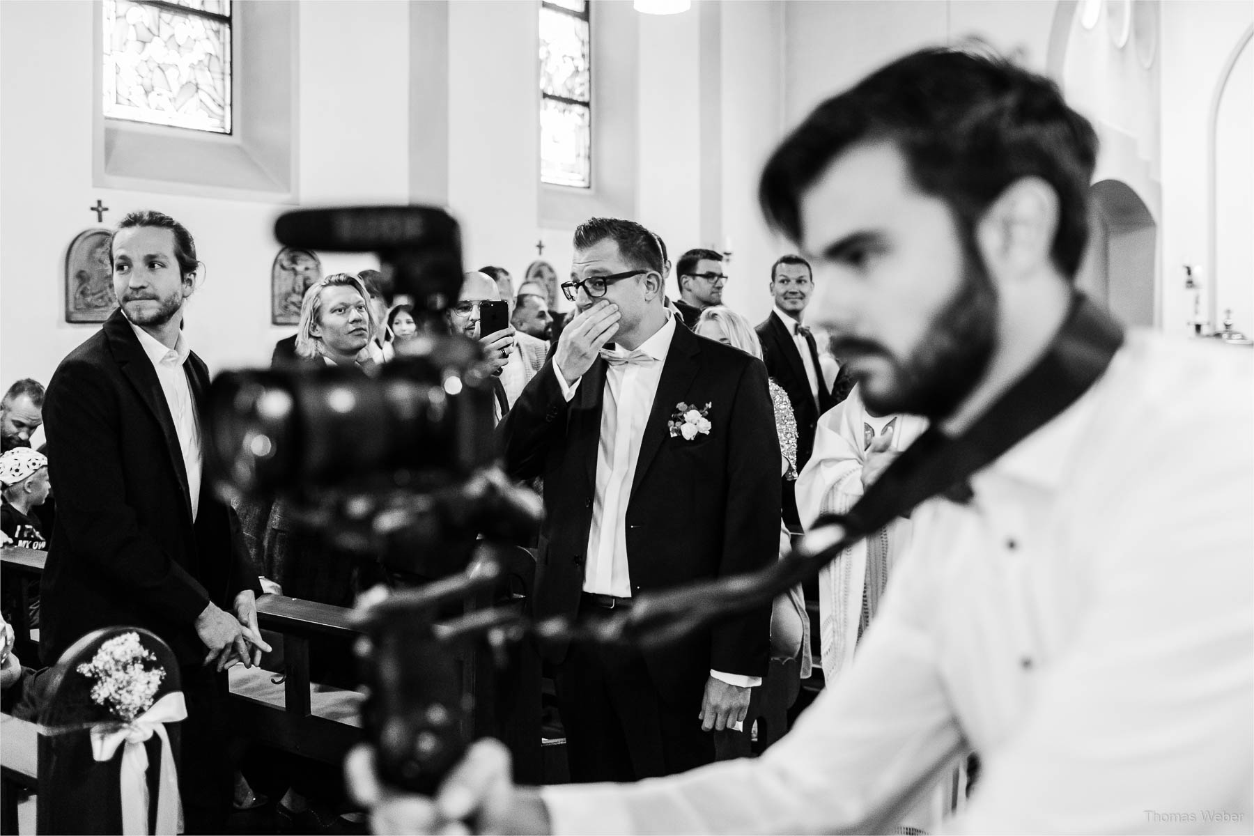 Kirchliche Hochzeit in Rastede und Hochzeitsfeier in der Scheune St. Georg Rastede, Hochzeitsfotograf Thomas Weber aus Oldenburg