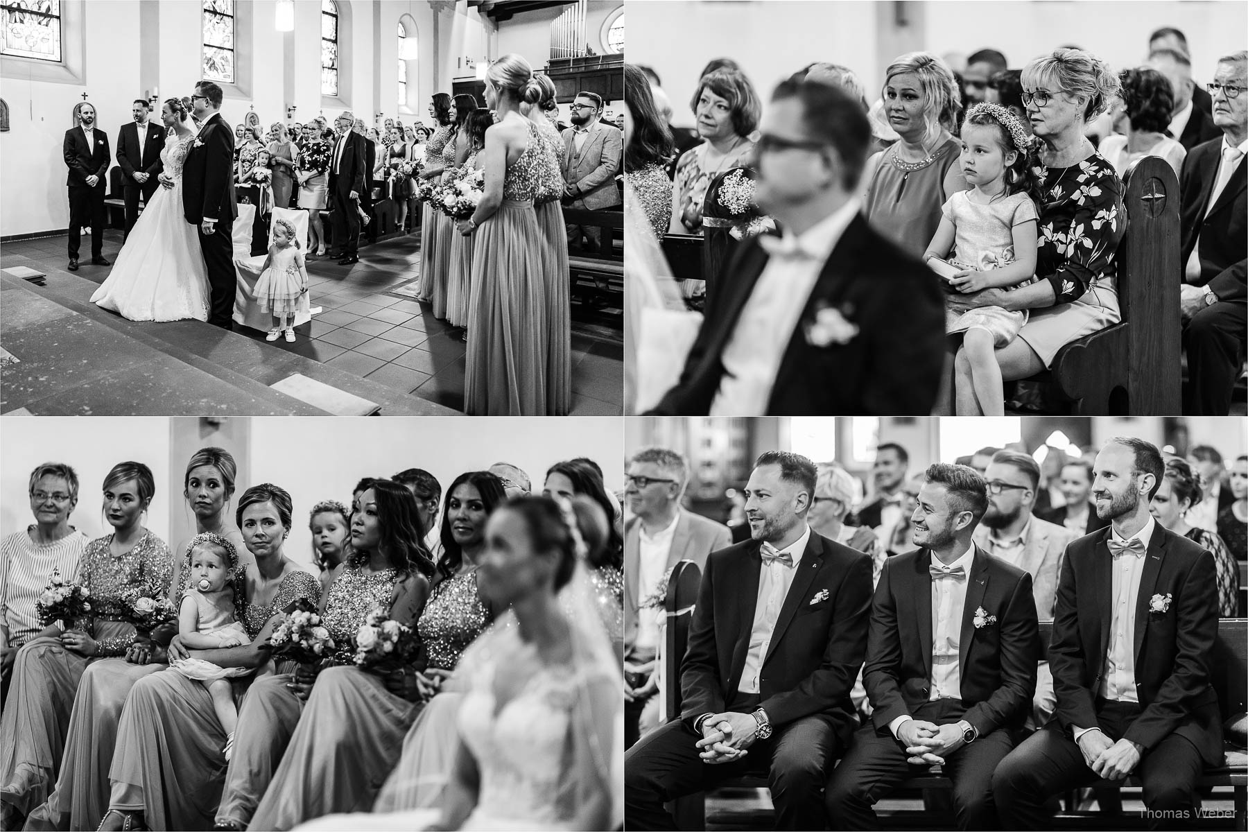 Kirchliche Hochzeit in Rastede und Hochzeitsfeier in der Scheune St. Georg Rastede, Hochzeitsfotograf Thomas Weber aus Oldenburg