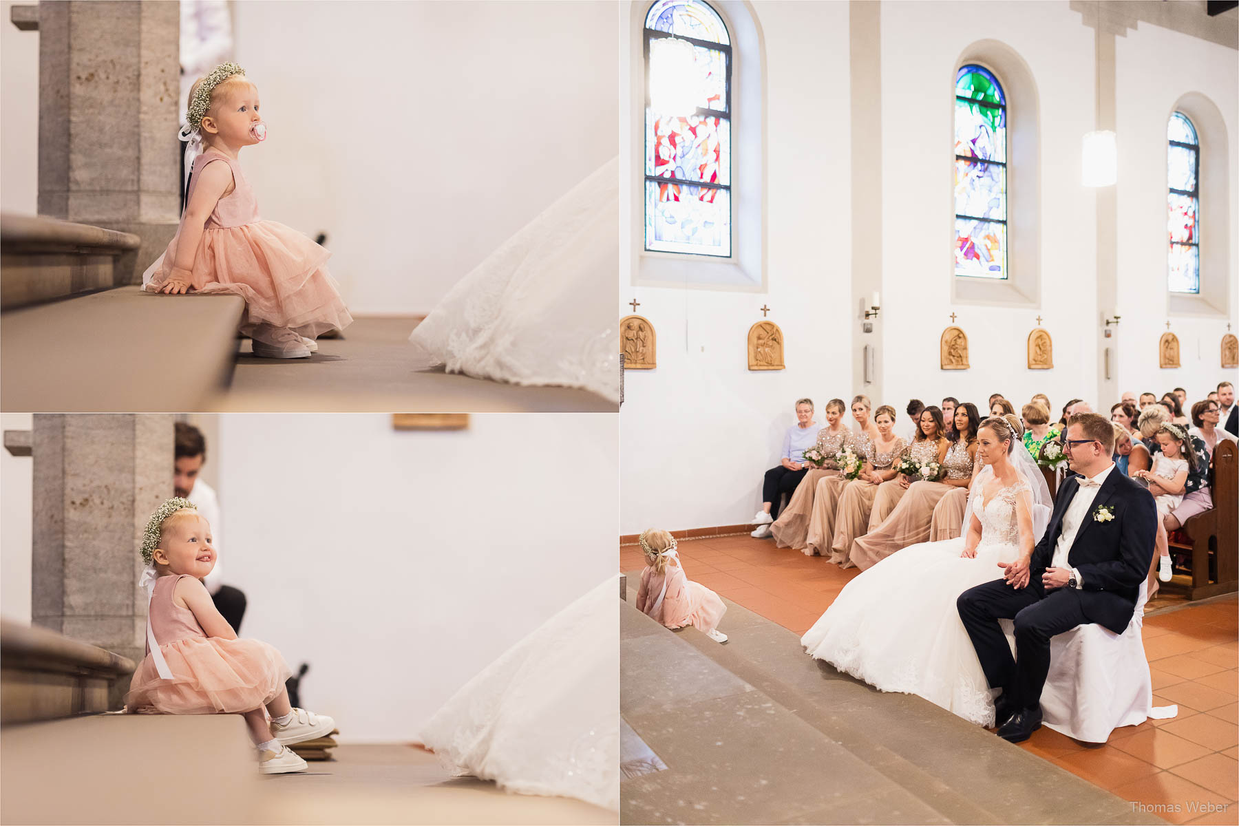 Kirchliche Hochzeit in Rastede und Hochzeitsfeier in der Scheune St. Georg Rastede, Hochzeitsfotograf Thomas Weber aus Oldenburg