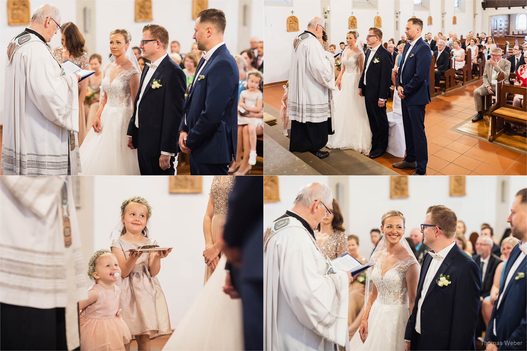 Kirchliche Hochzeit in Rastede und Hochzeitsfeier in der Scheune St. Georg Rastede, Hochzeitsfotograf Thomas Weber aus Oldenburg