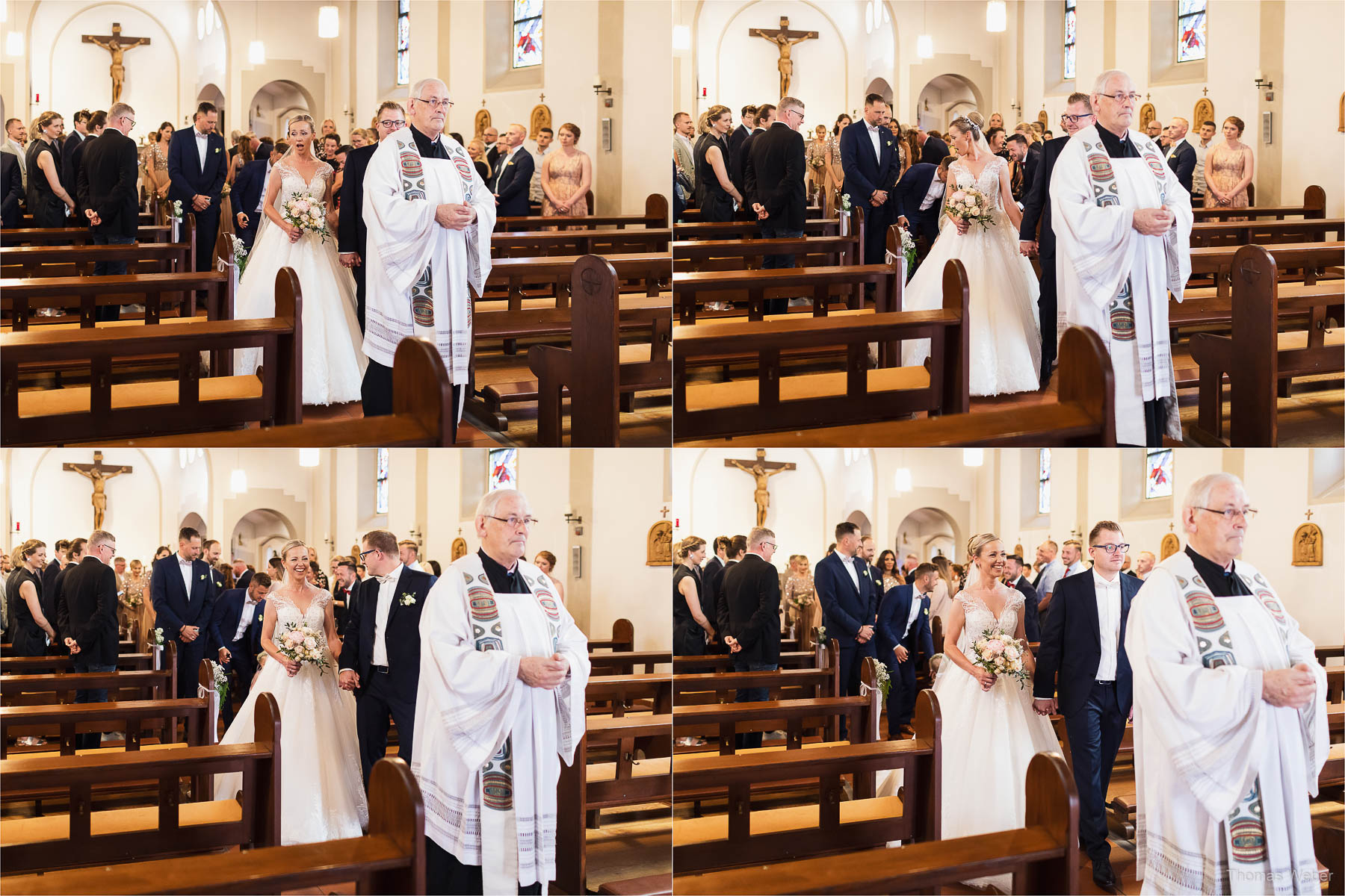 Die Gratulation der Hochzeitsgäste, Kirchliche Hochzeit in Rastede und Hochzeitsfeier in der Scheune St. Georg Rastede, Hochzeitsfotograf Thomas Weber aus Oldenburg