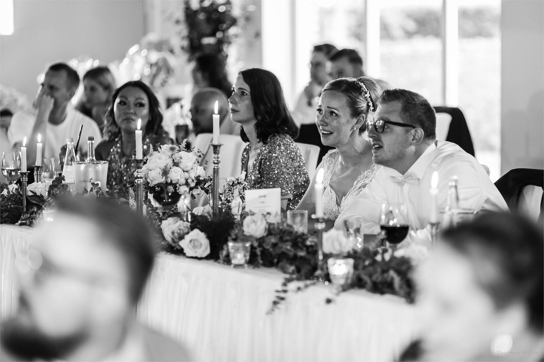 Verschiedene Reden auf der Hochzeitsfeier, Kirchliche Hochzeit in Rastede und Hochzeitsfeier in der Scheune St. Georg Rastede, Hochzeitsfotograf Thomas Weber aus Oldenburg