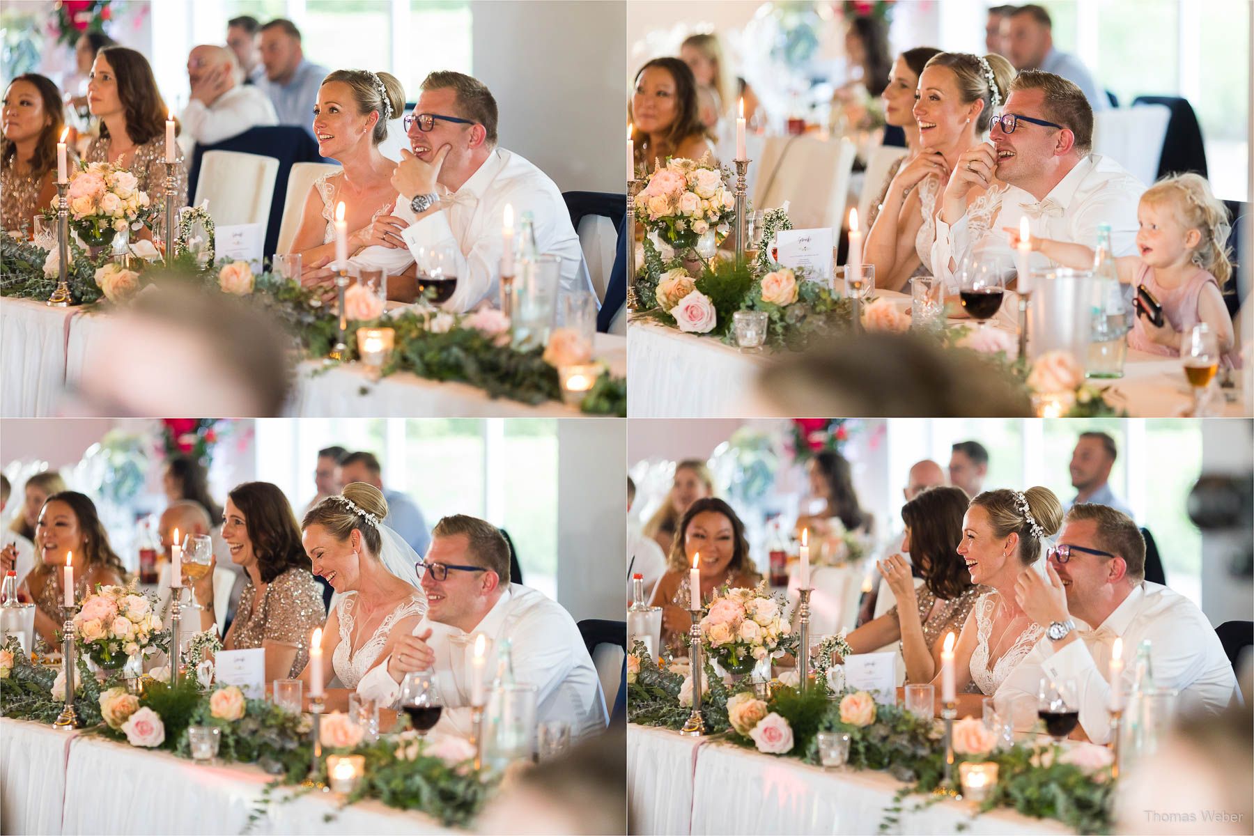 Verschiedene Reden auf der Hochzeitsfeier, Kirchliche Hochzeit in Rastede und Hochzeitsfeier in der Scheune St. Georg Rastede, Hochzeitsfotograf Thomas Weber aus Oldenburg