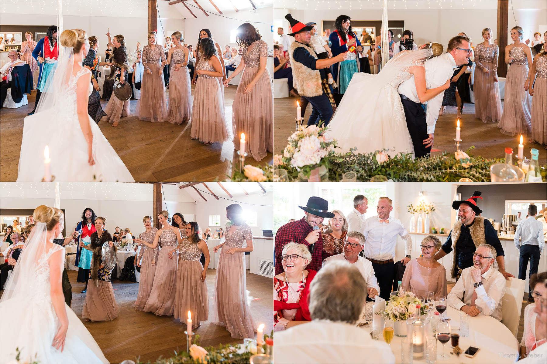 Russische Spiele auf der Hochzeitsfeier, Kirchliche Hochzeit in Rastede und Hochzeitsfeier in der Scheune St. Georg Rastede, Hochzeitsfotograf Thomas Weber aus Oldenburg