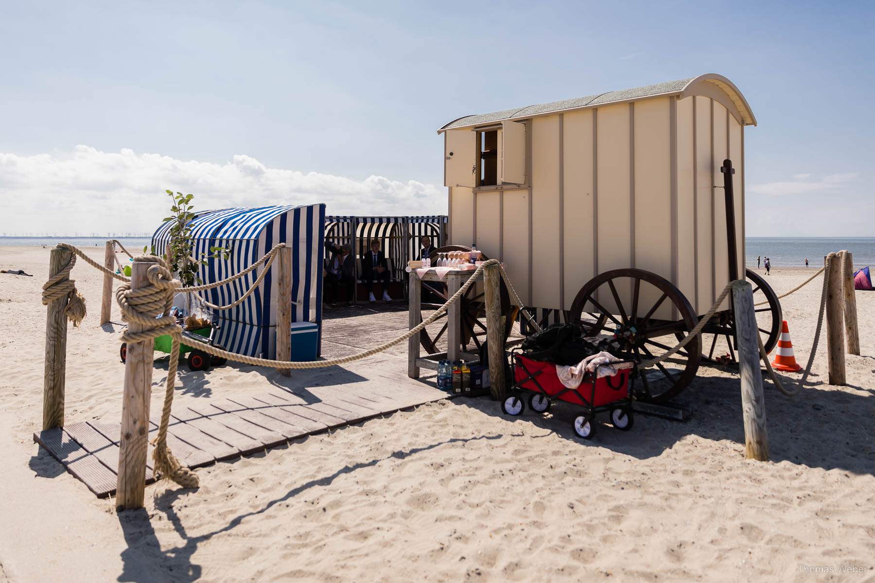 Hochzeit auf Norderney, Trauung im Badekarren, Hochzeitsfotograf Thomas Weber