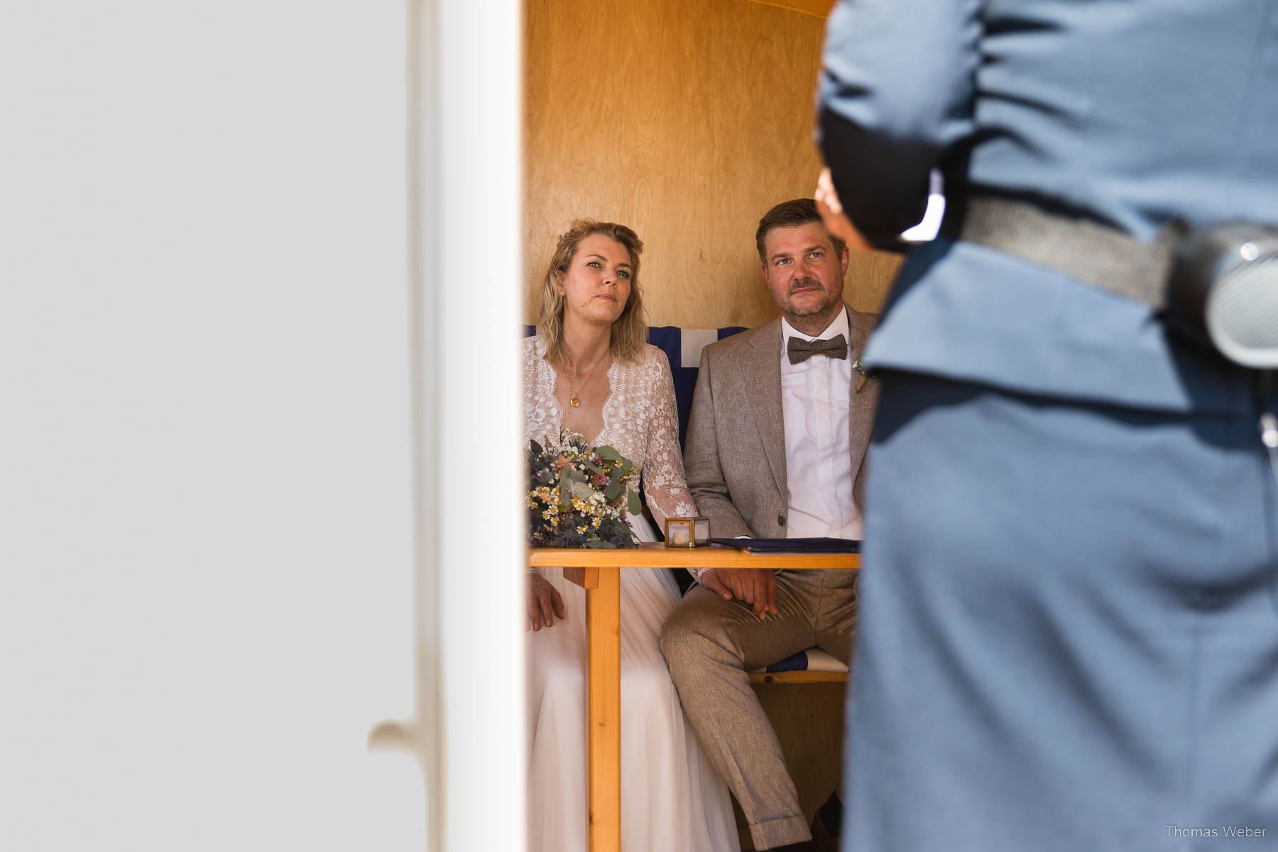 Hochzeit auf Norderney, Trauung im Badekarren, Hochzeitsfotograf Thomas Weber