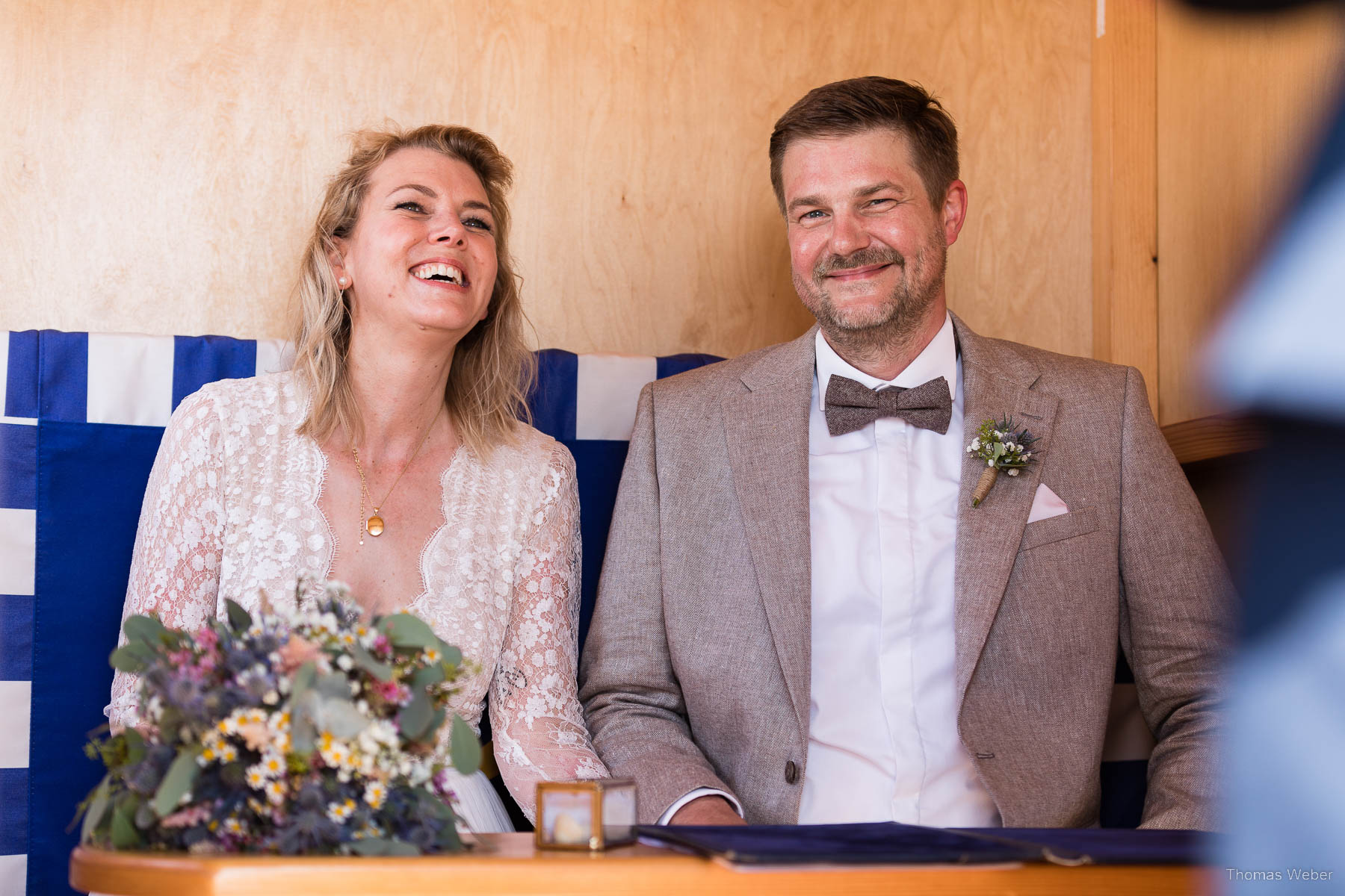 Hochzeit auf Norderney, Trauung im Badekarren, Hochzeitsfotograf Thomas Weber