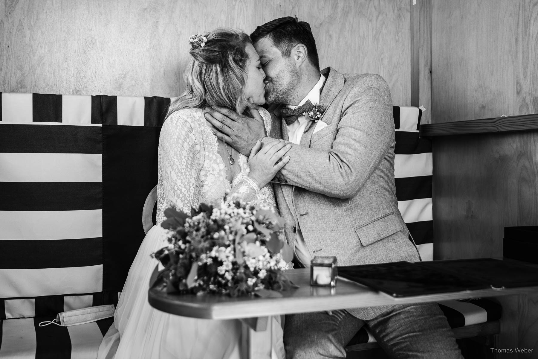 Hochzeit auf Norderney, Trauung im Badekarren, Hochzeitsfotograf Thomas Weber