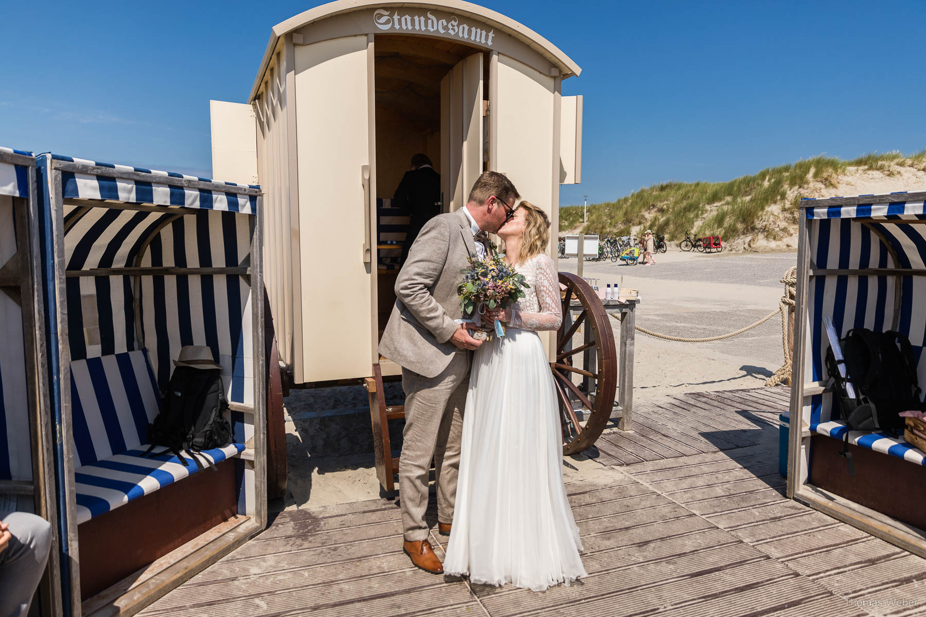 Hochzeit auf Norderney, Trauung im Badekarren, Hochzeitsfotograf Thomas Weber