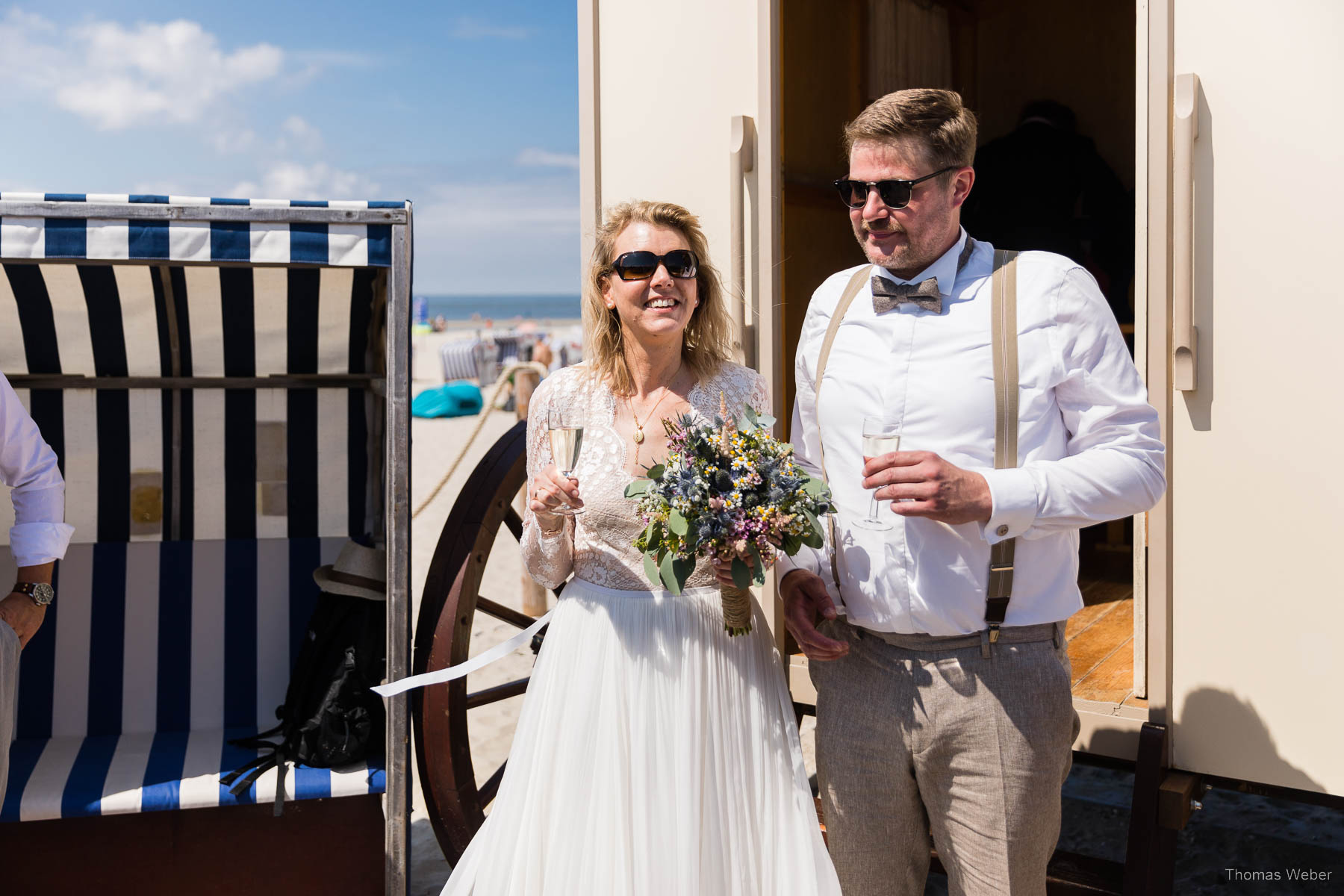 Hochzeit auf Norderney, Trauung im Badekarren, Hochzeitsfotograf Thomas Weber