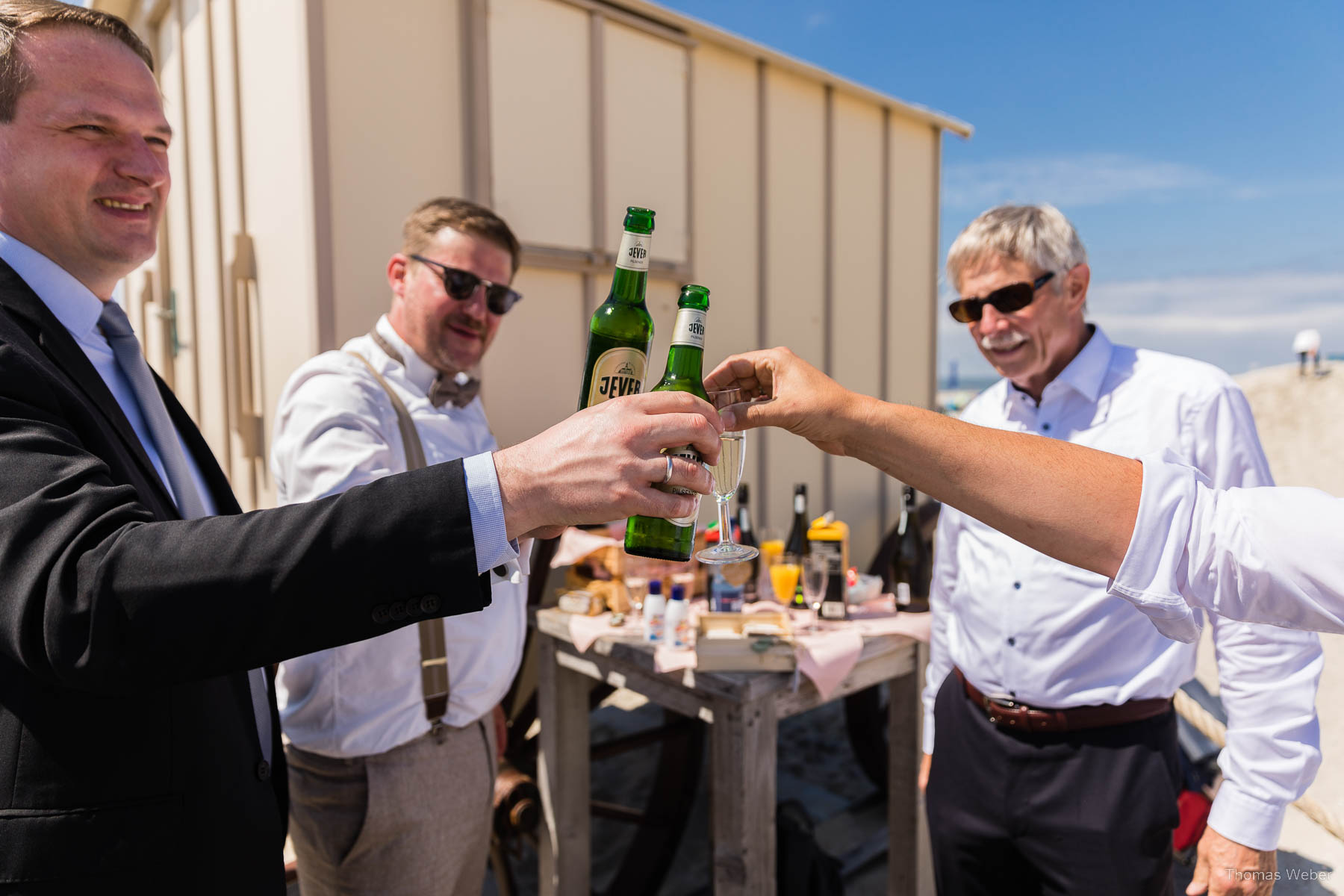 Hochzeit auf Norderney, Trauung im Badekarren, Hochzeitsfotograf Thomas Weber