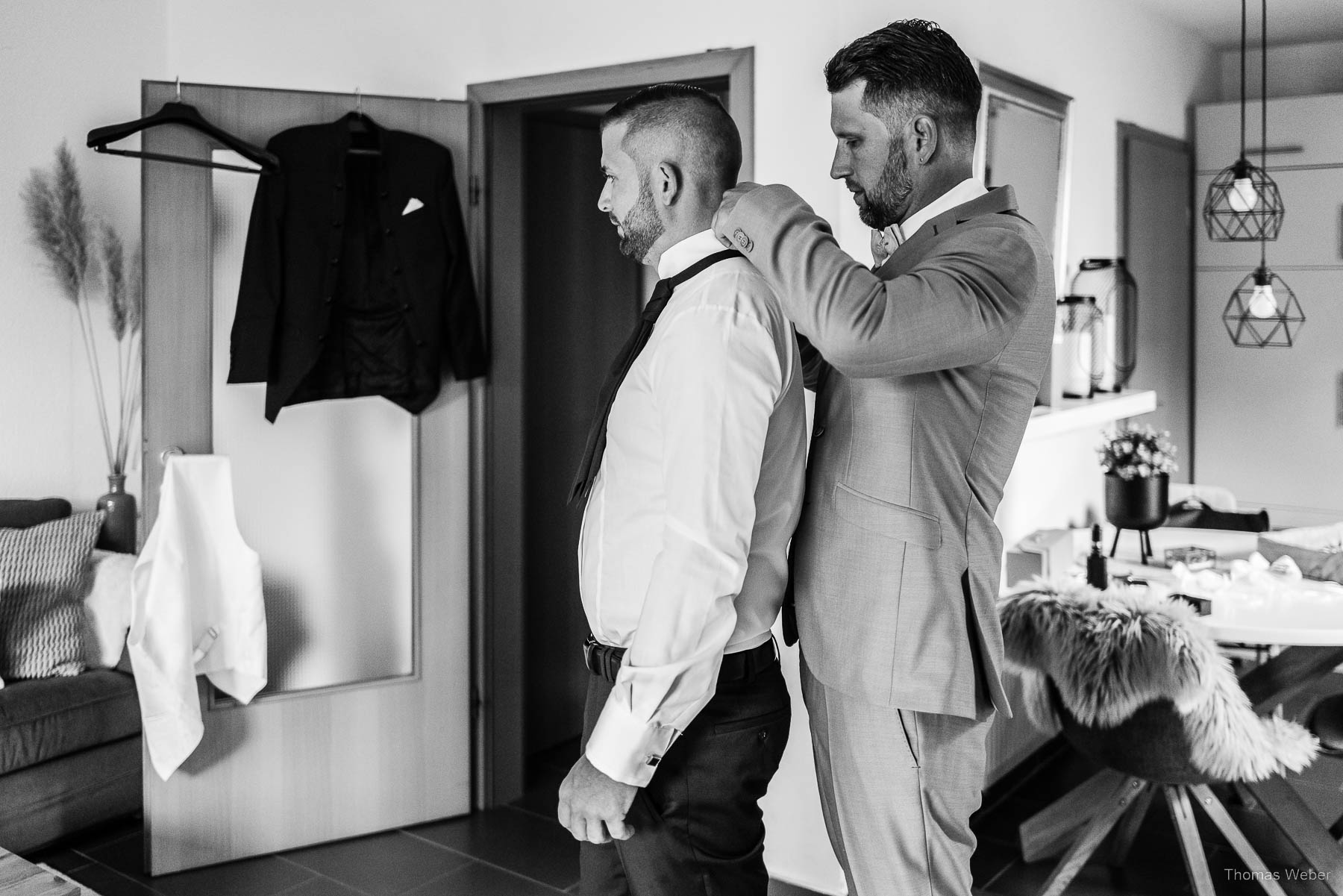 Getting-Ready zur Hochzeit in Hooksiel, Hochzeitsfotograf Thomas Weber aus Oldenburg