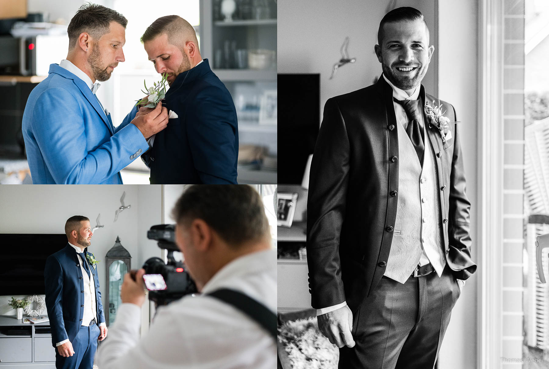 Getting-Ready zur Hochzeit in Hooksiel, Hochzeitsfotograf Thomas Weber aus Oldenburg