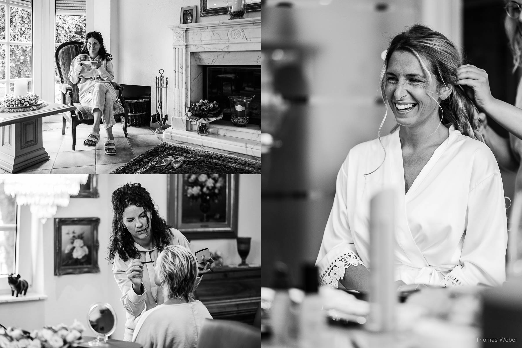 Braut und Brautkleid vor der Hochzeit in Hooksiel, Hochzeitsfotograf Thomas Weber aus Oldenburg