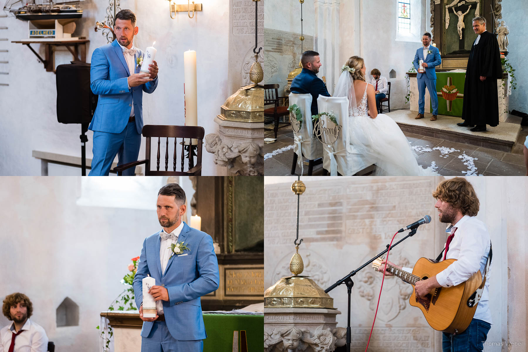 Kirchliche Trauung in Hooksiel, Hochzeitsfotograf Oldenburg