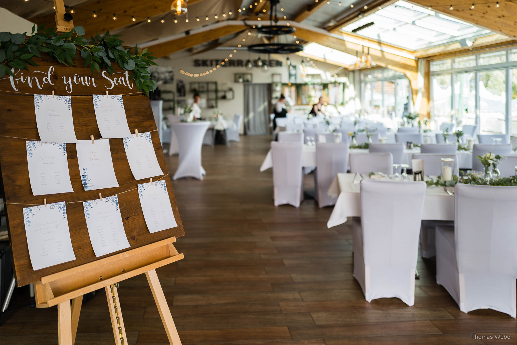 Hochzeitsempfang an den Hooksieler Skiterrassen, Hochzeitsfotograf Thomas Weber aus Oldenburg